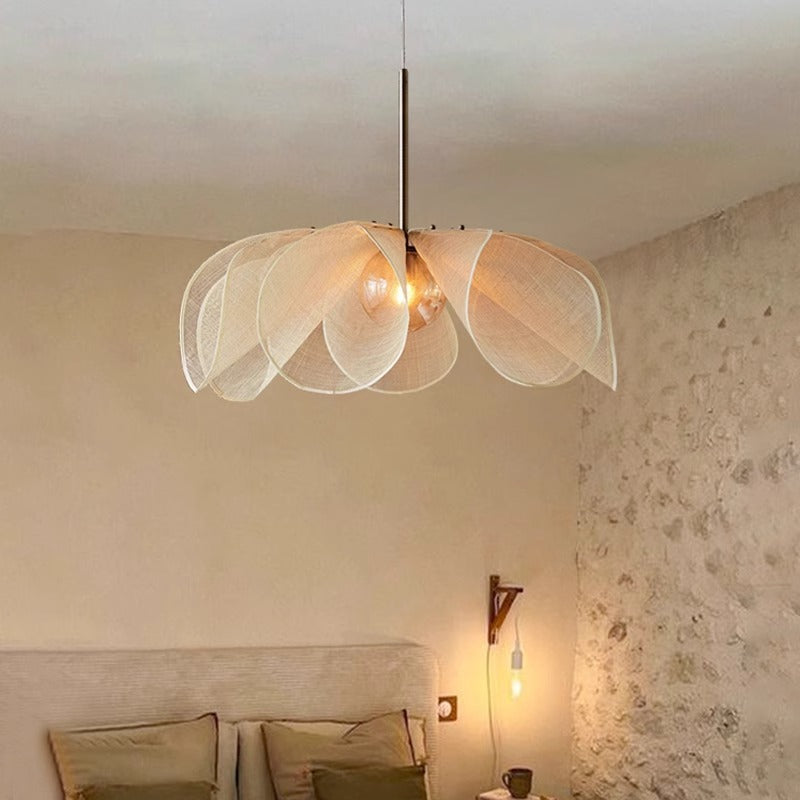 Vintage stoffen hanglamp