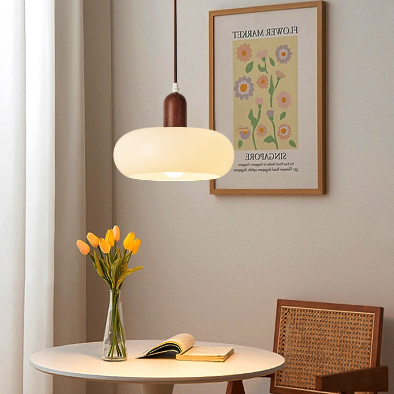 Scandinavische creme hanglamp