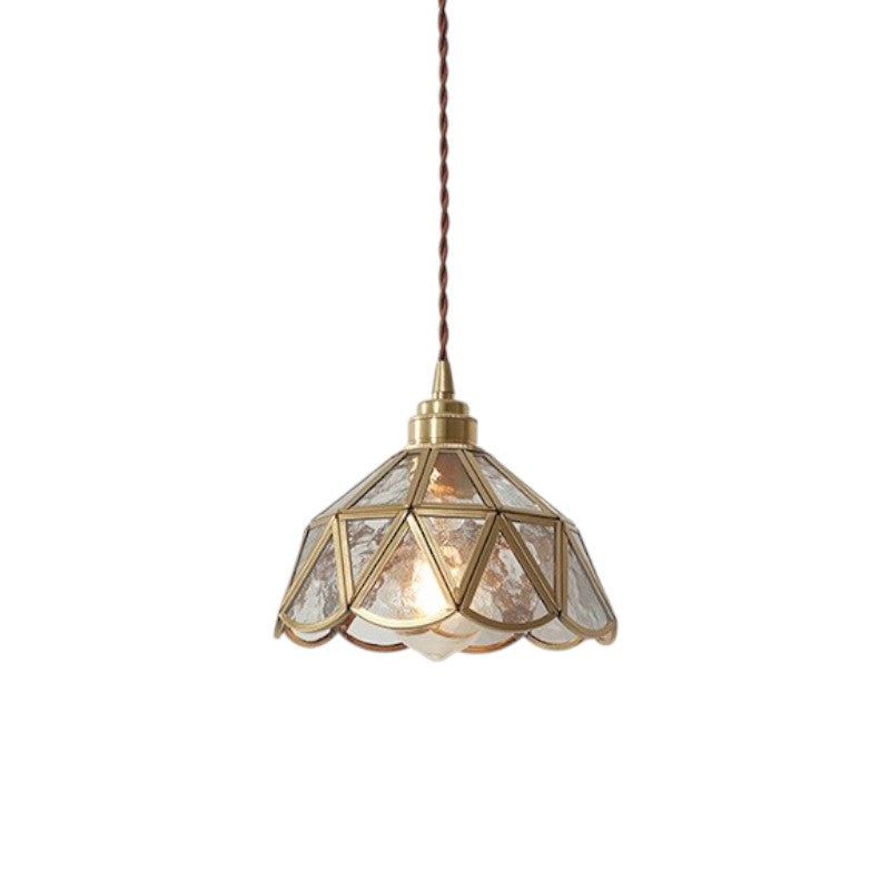 Vintage glazen hanglamp
