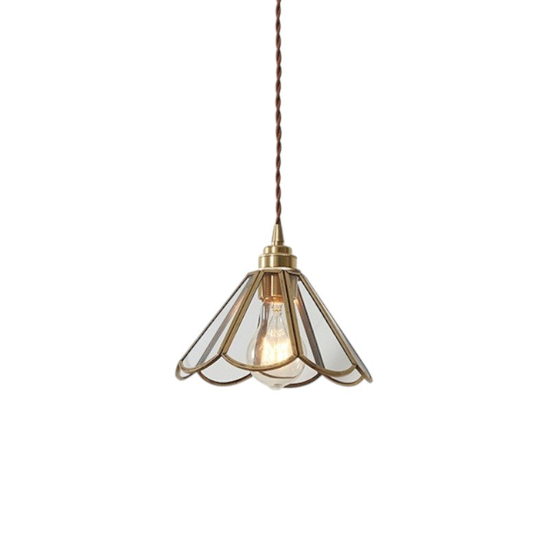Vintage glazen hanglamp