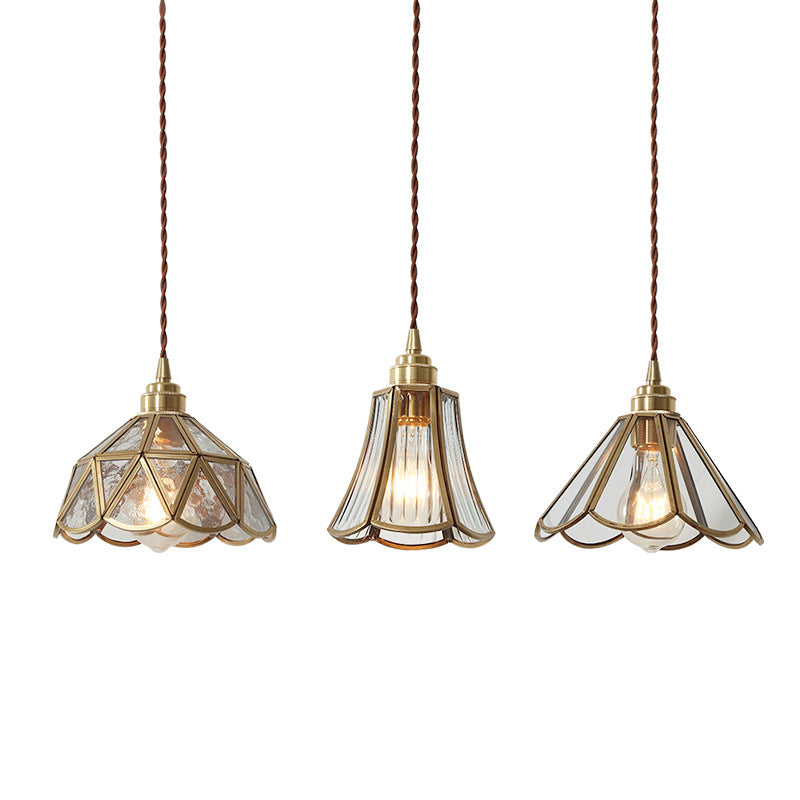 Vintage glazen hanglamp