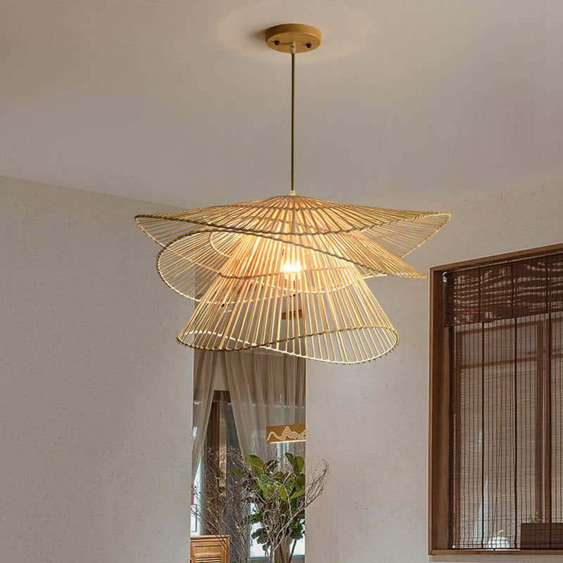 Rotan Houten Hanglamp