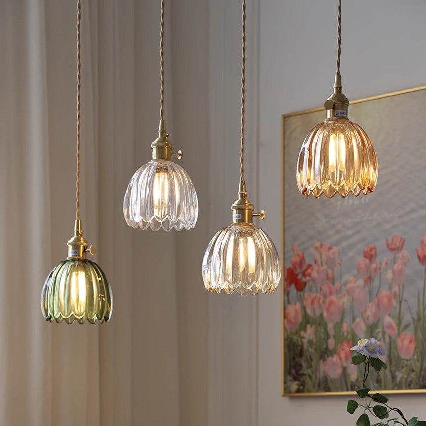 Japanse glazen hanglamp