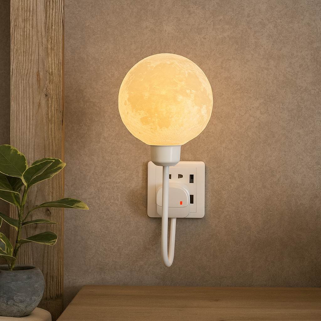 Insteekbare Maan Wandlamp