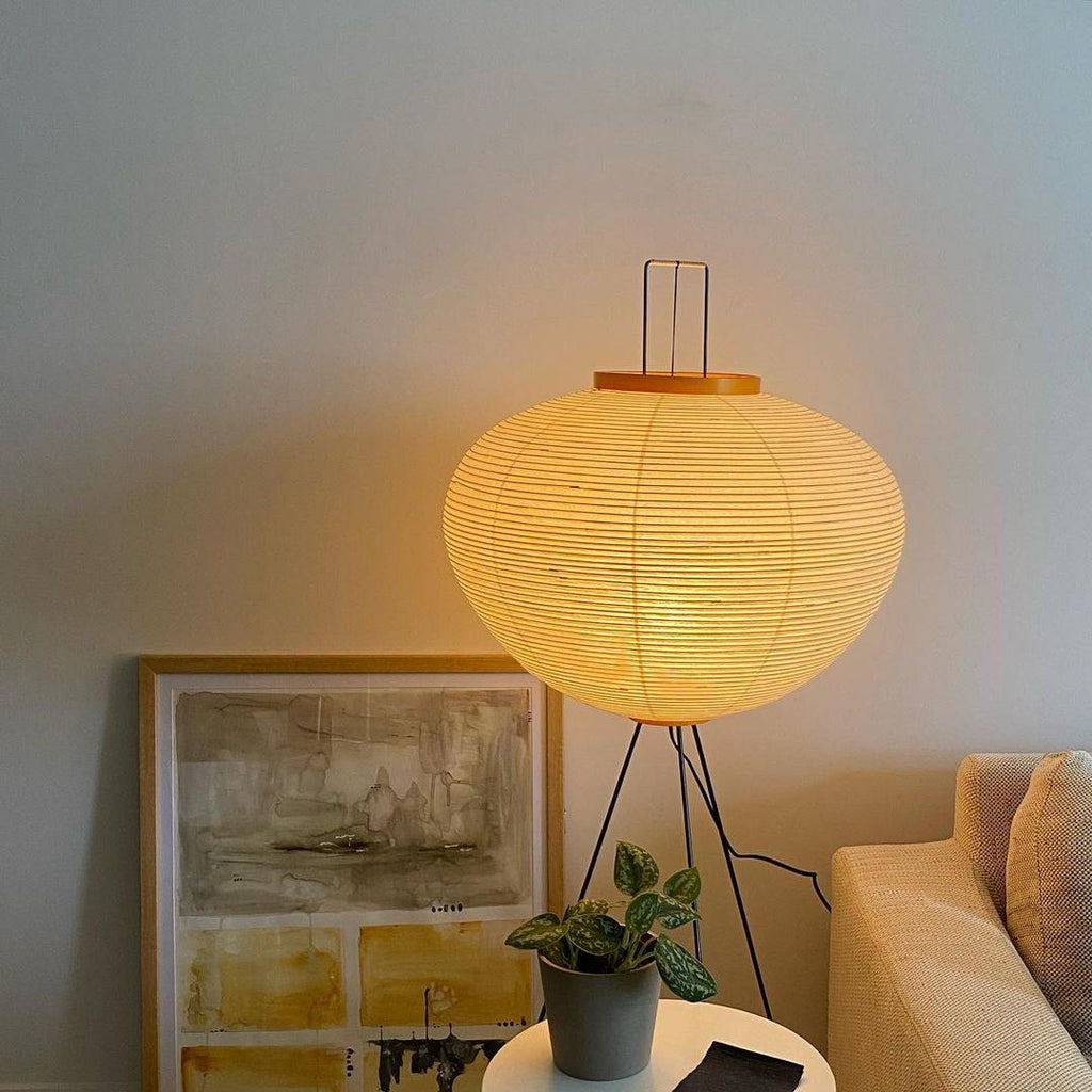 Vloerlamp van rijstpapier