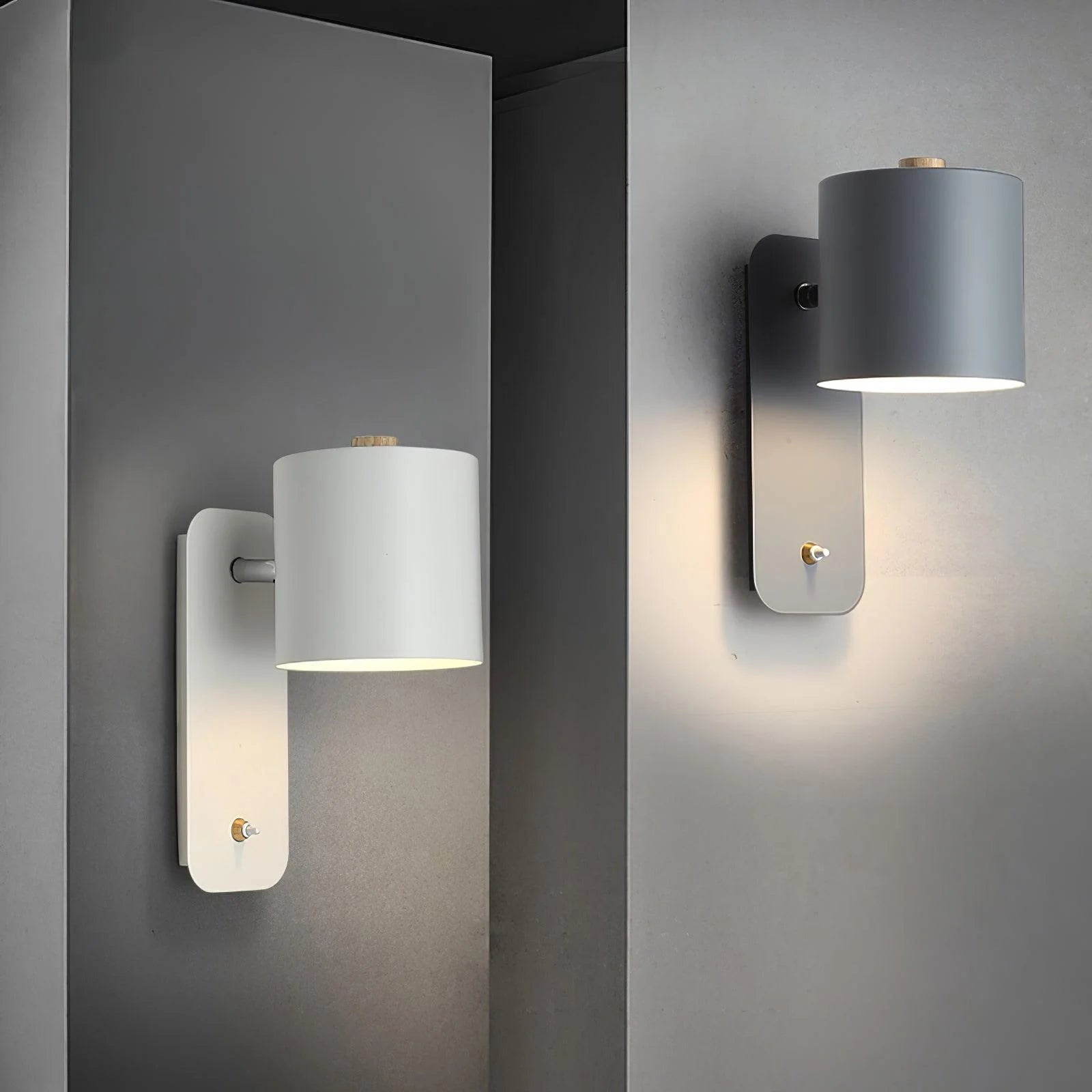 Cilinder Insteek Wandlamp