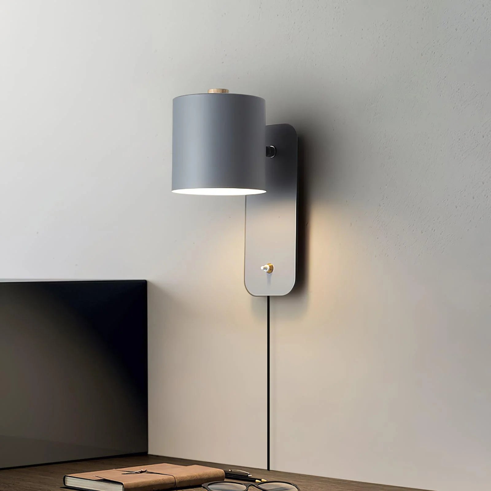 Cilinder Insteek Wandlamp