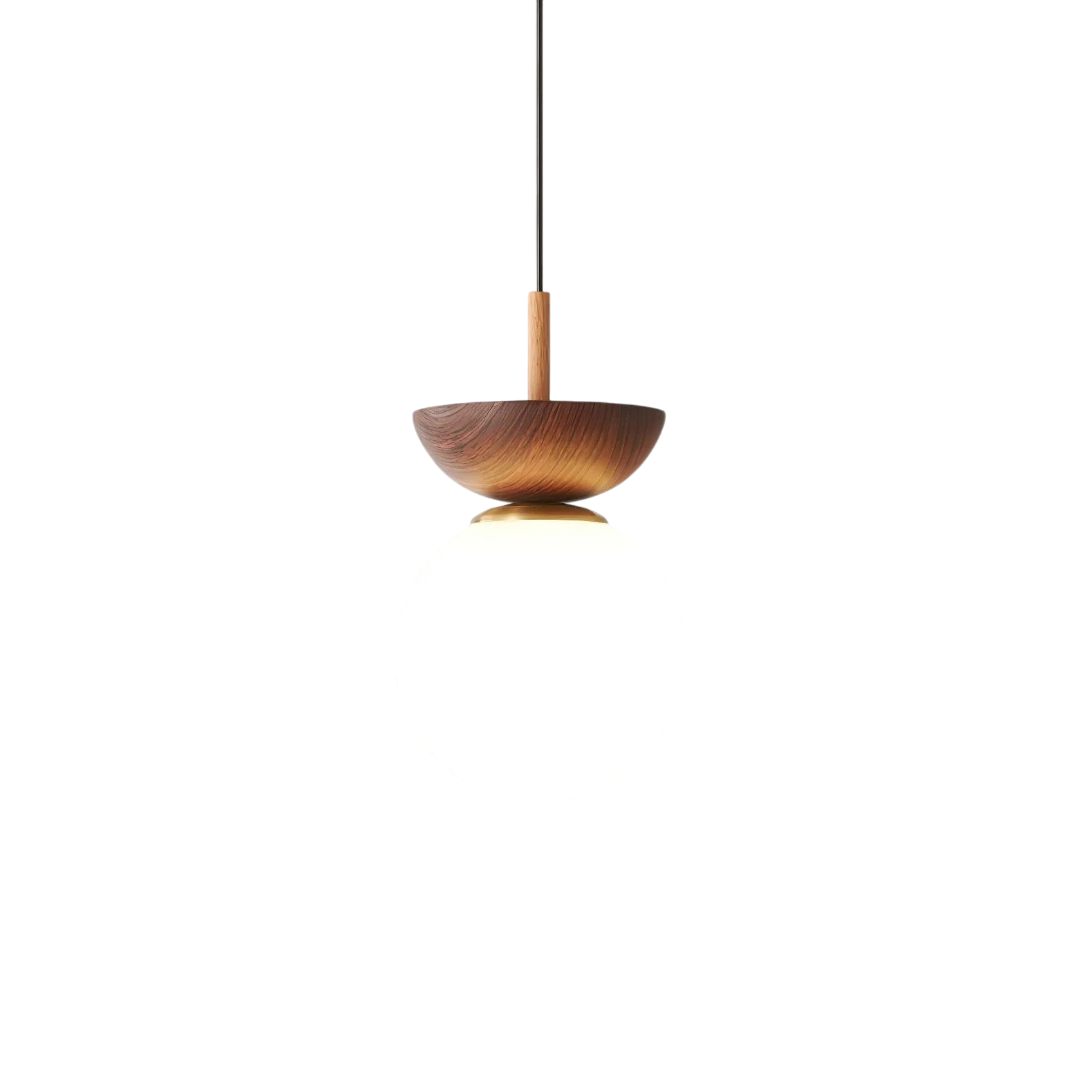 Japandi Houten Hanglamp