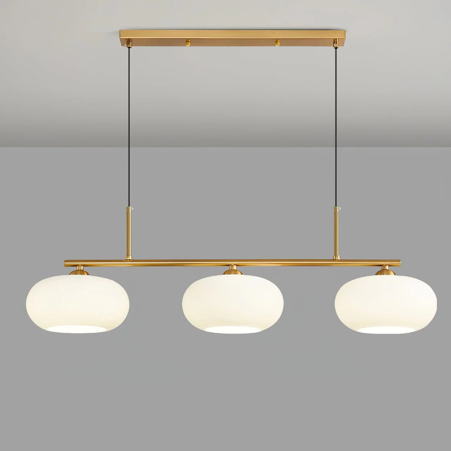 Bauhaus 3-kops hanglamp