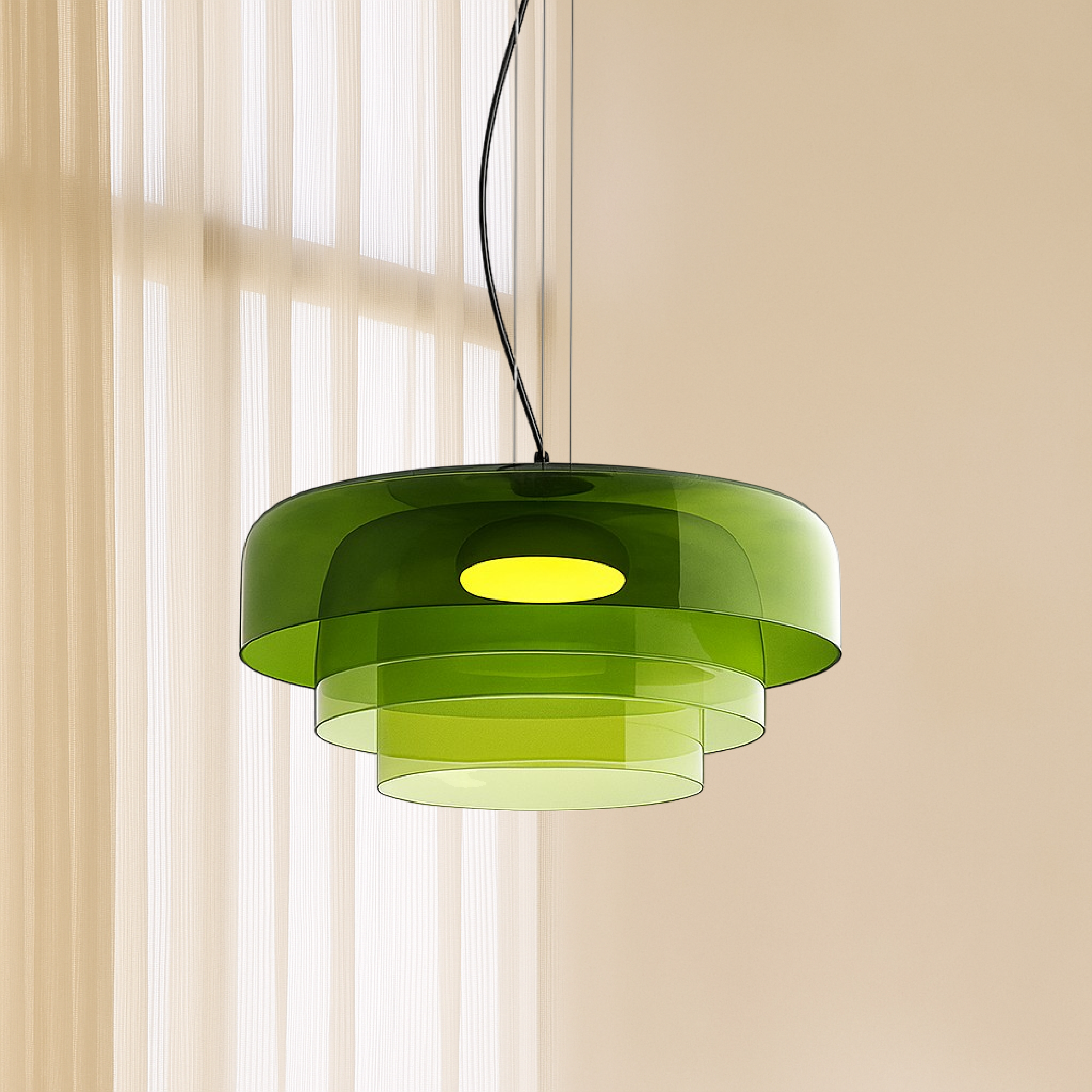 Glazen hanglamp