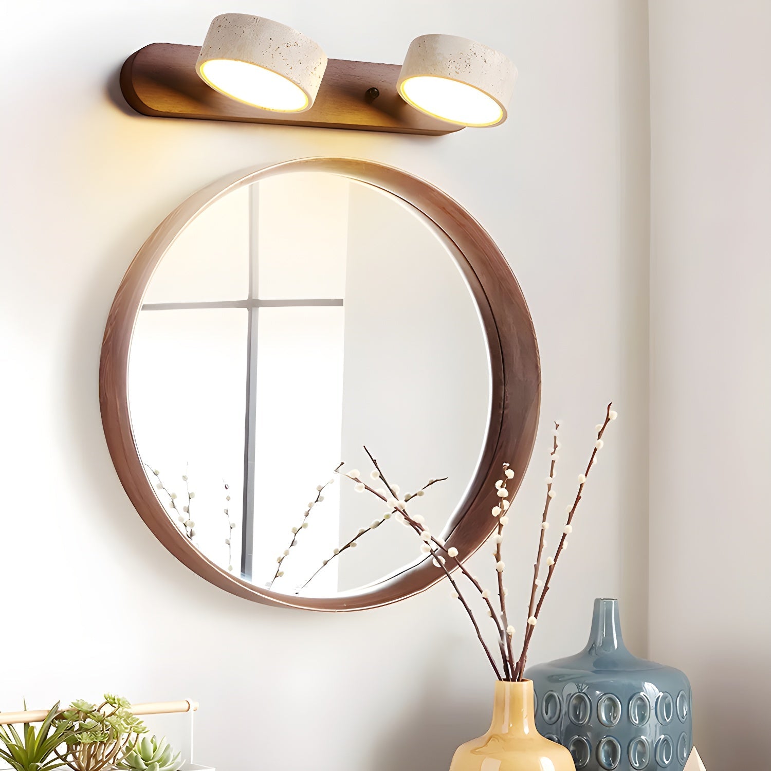 Travertin Wandlamp