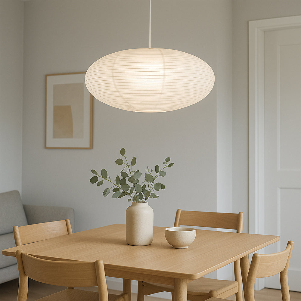 Papieren hanglamp van Wabi