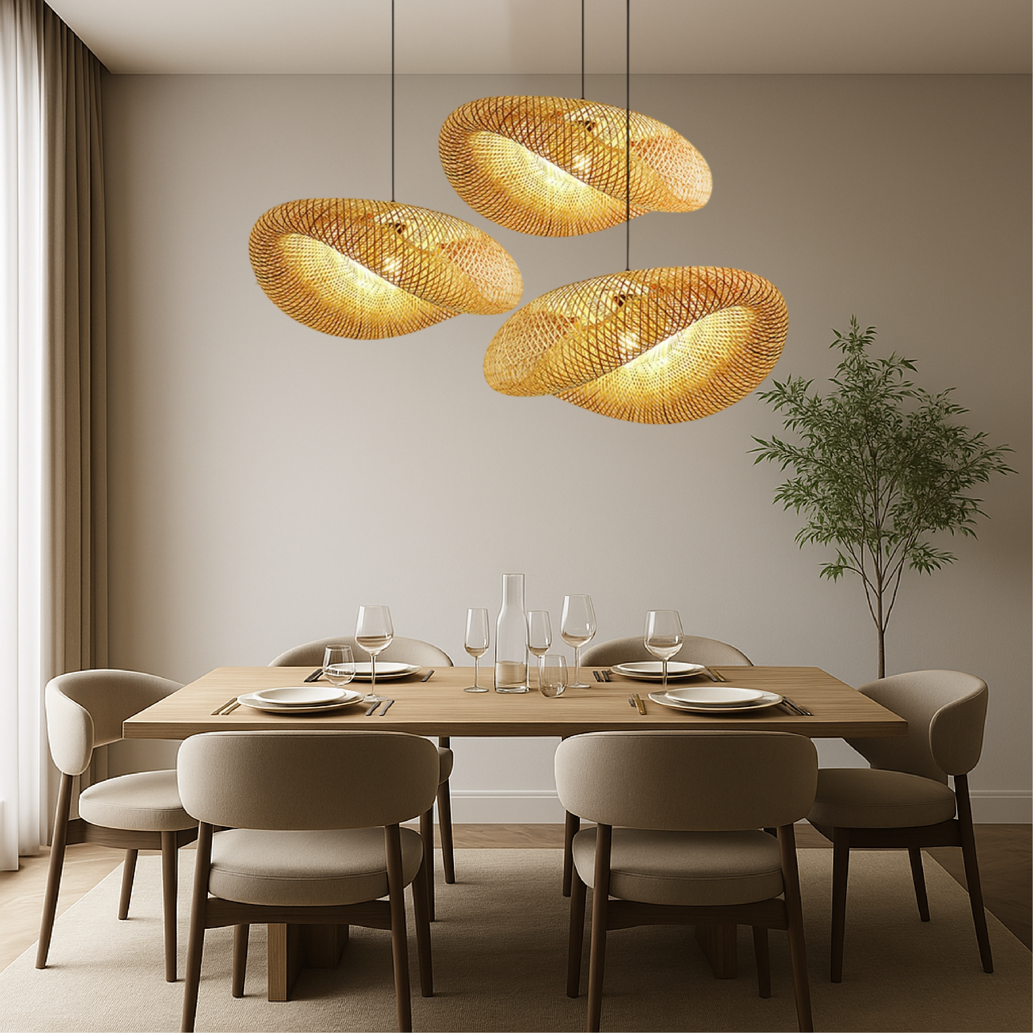 Bamboe hanglamp