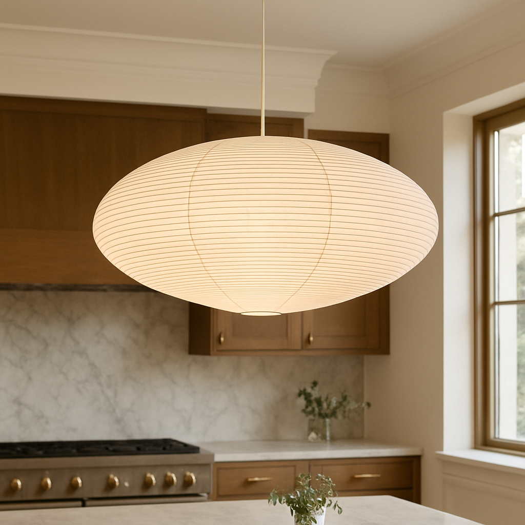 Papieren hanglamp van Wabi