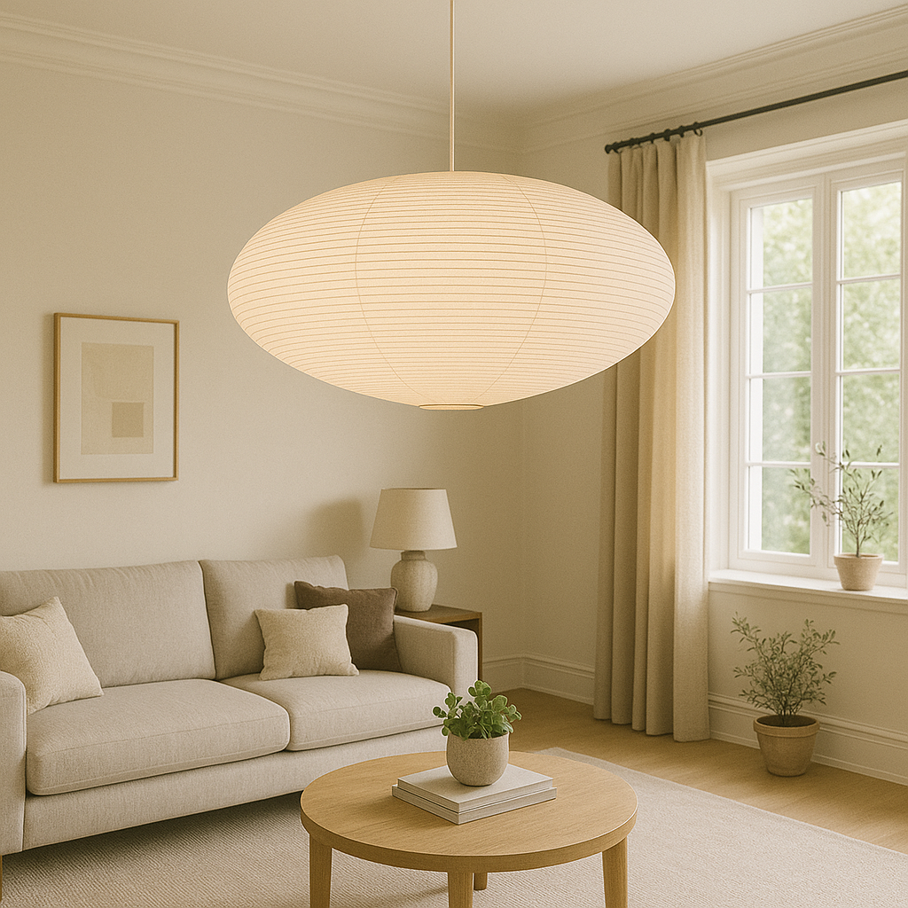 Papieren hanglamp van Wabi