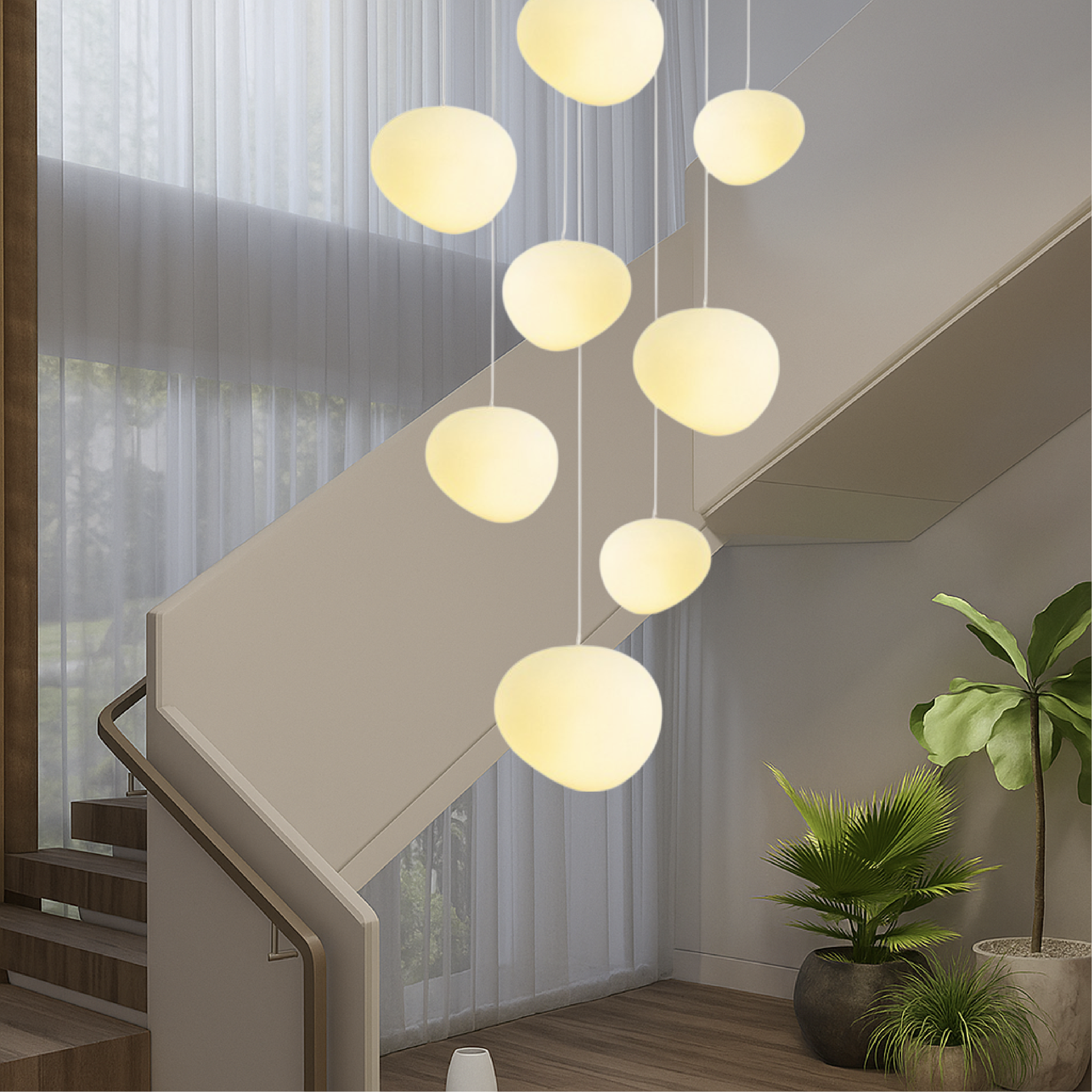 Creatieve Scandinavische Trappenkroonluchter
