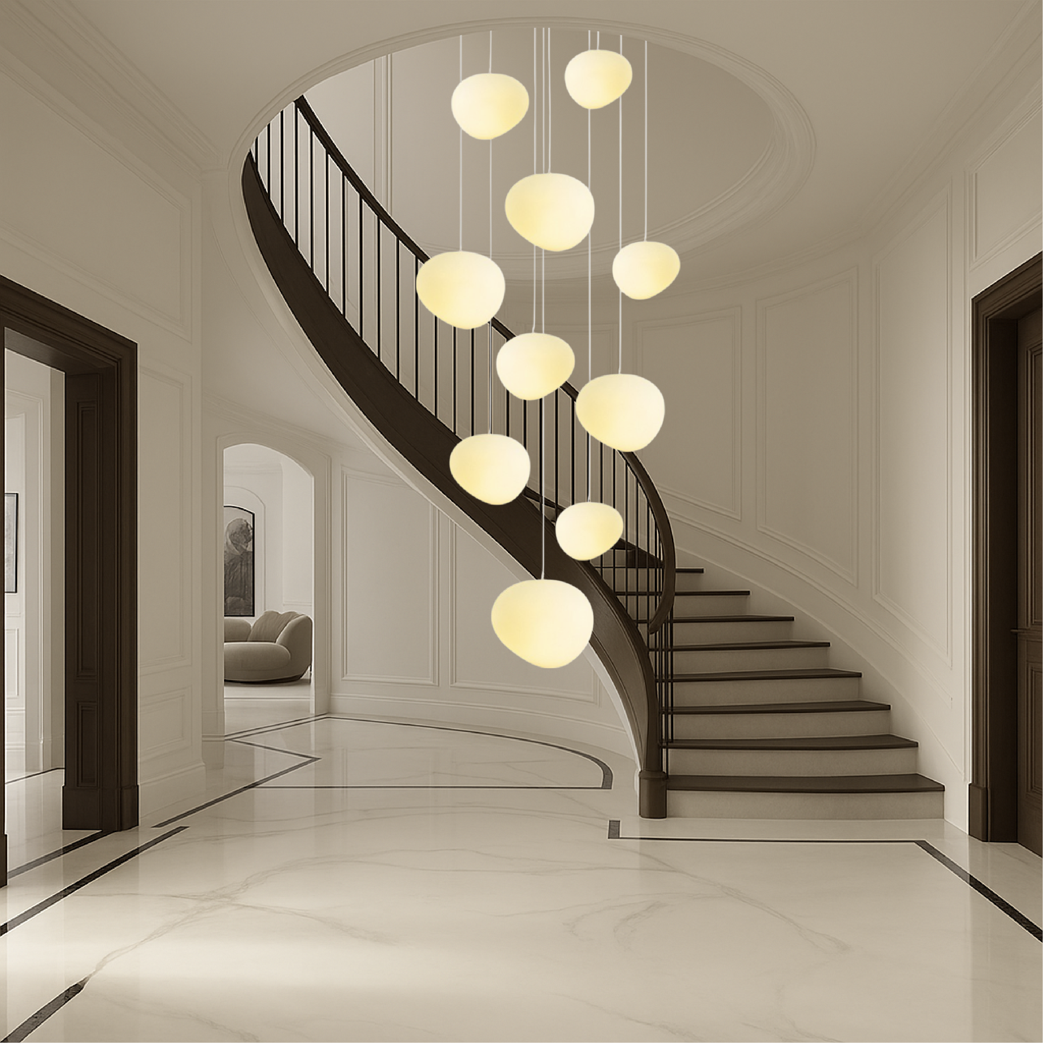 Creatieve Scandinavische Trappenkroonluchter