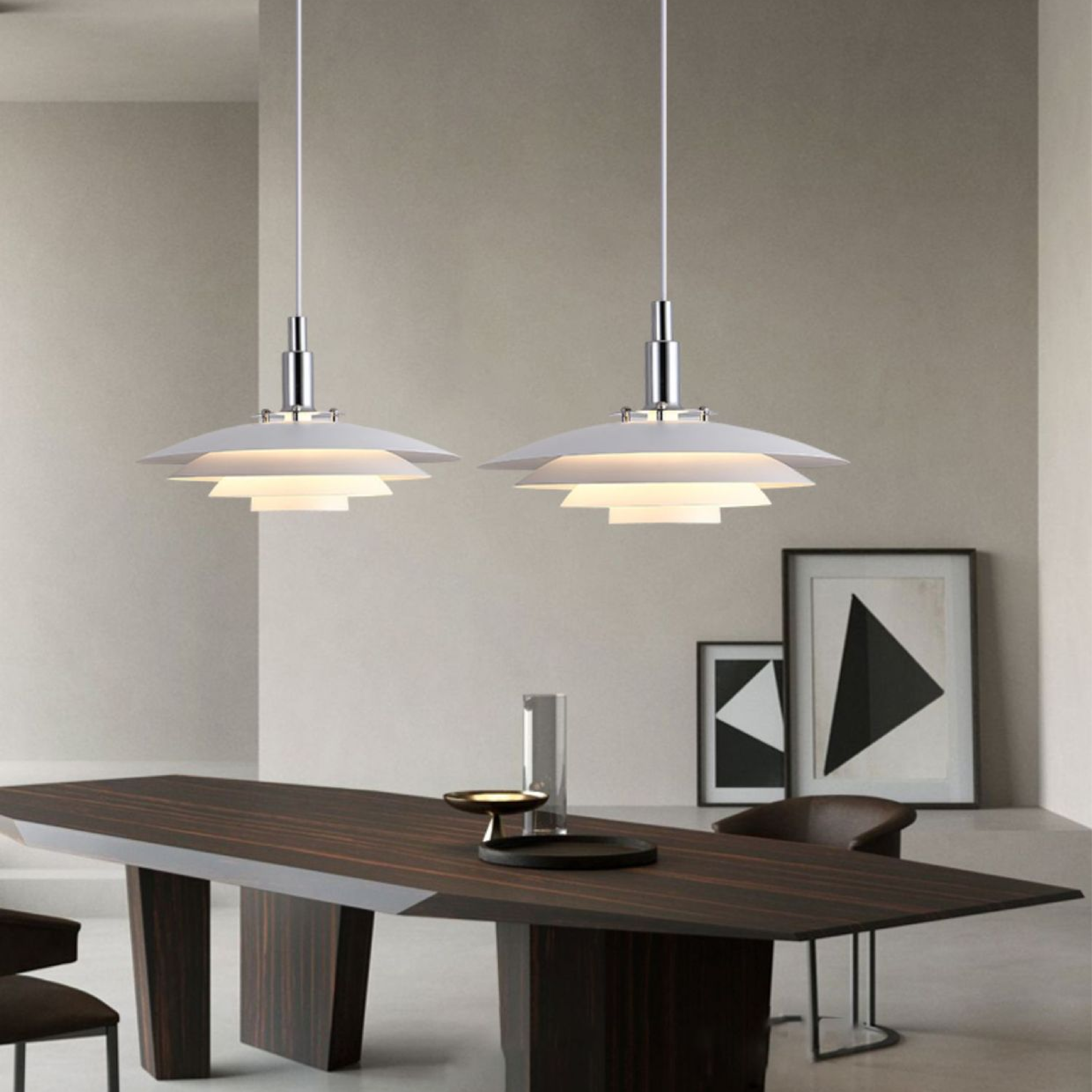 Metalen Laag Hanglamp