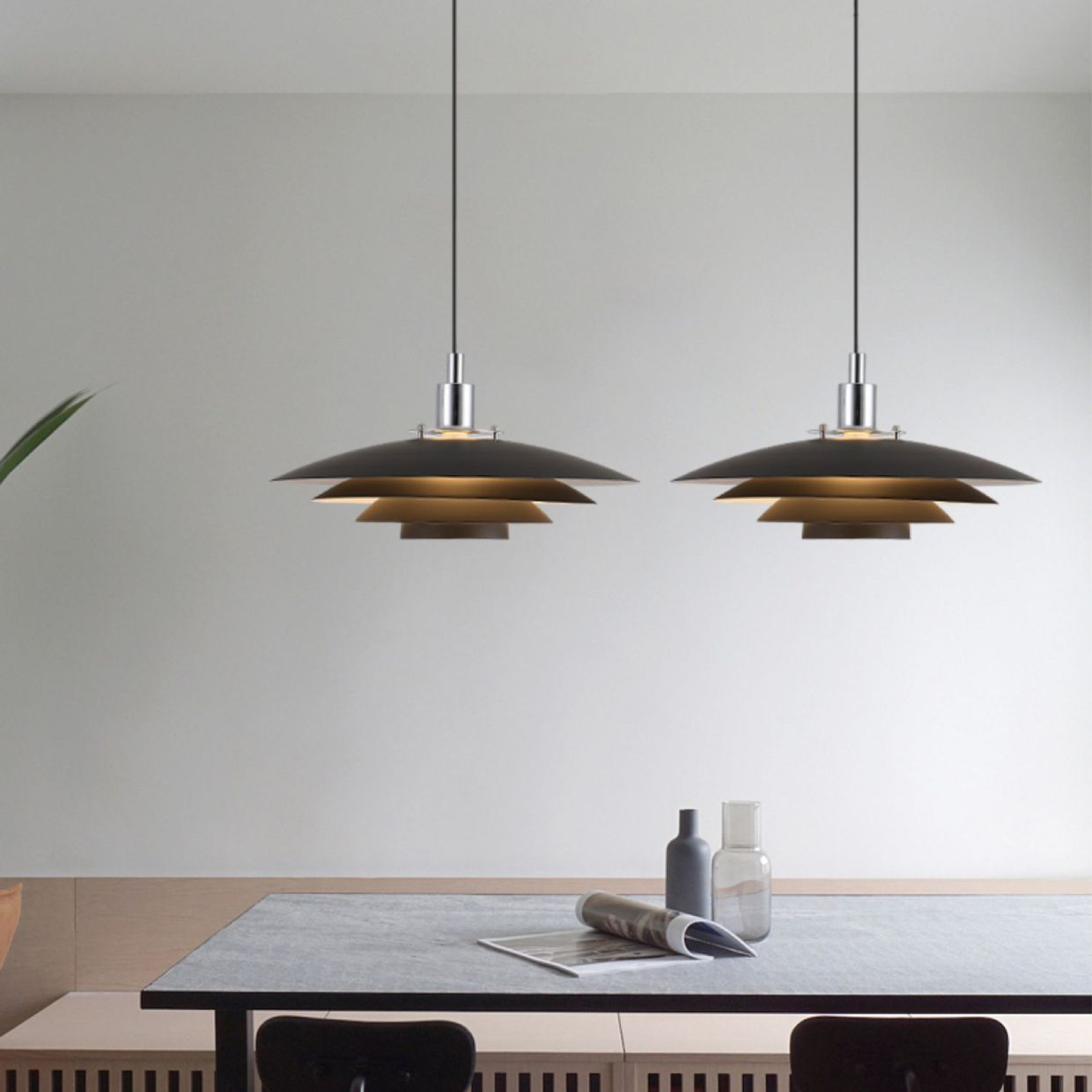 Metalen Laag Hanglamp