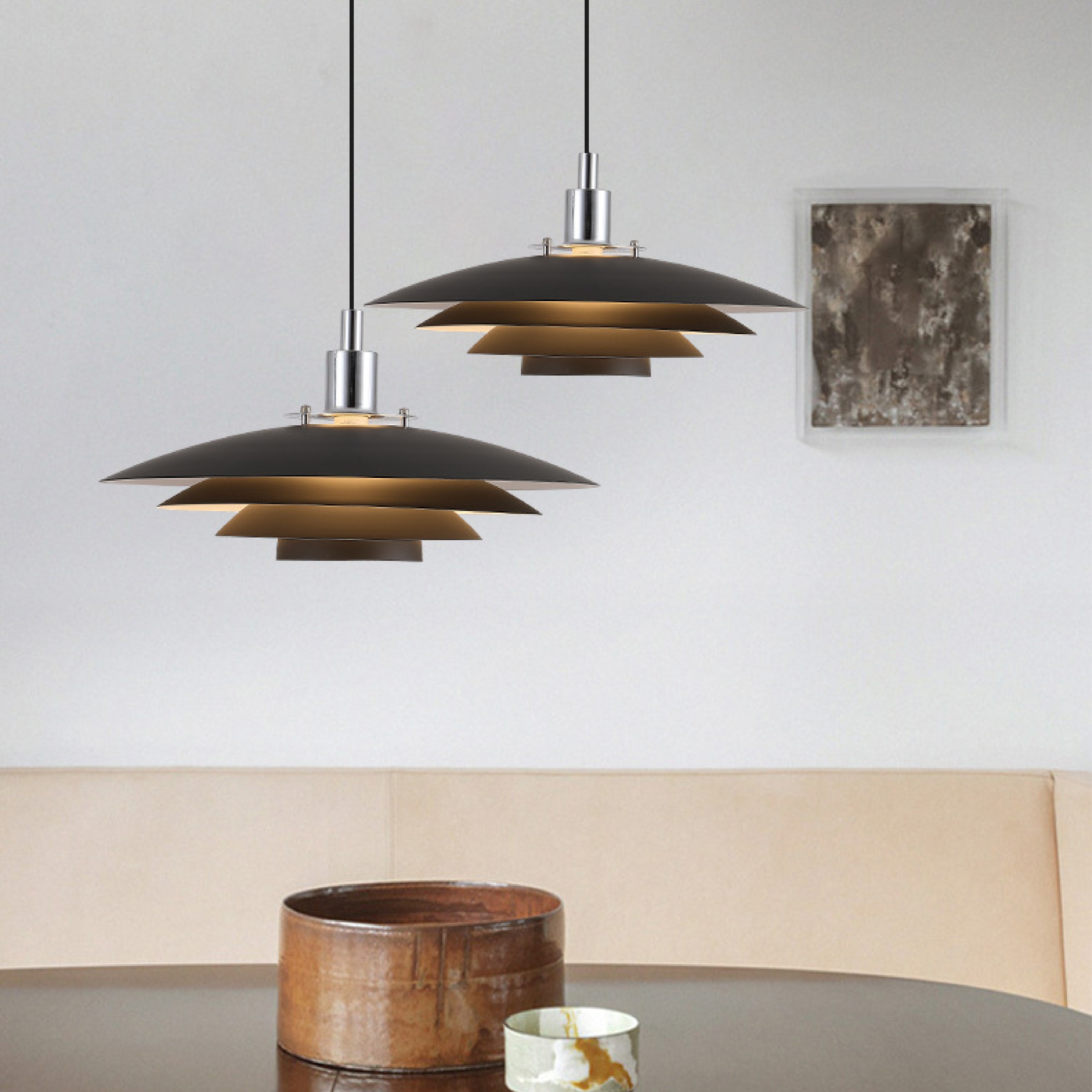 Metalen Laag Hanglamp