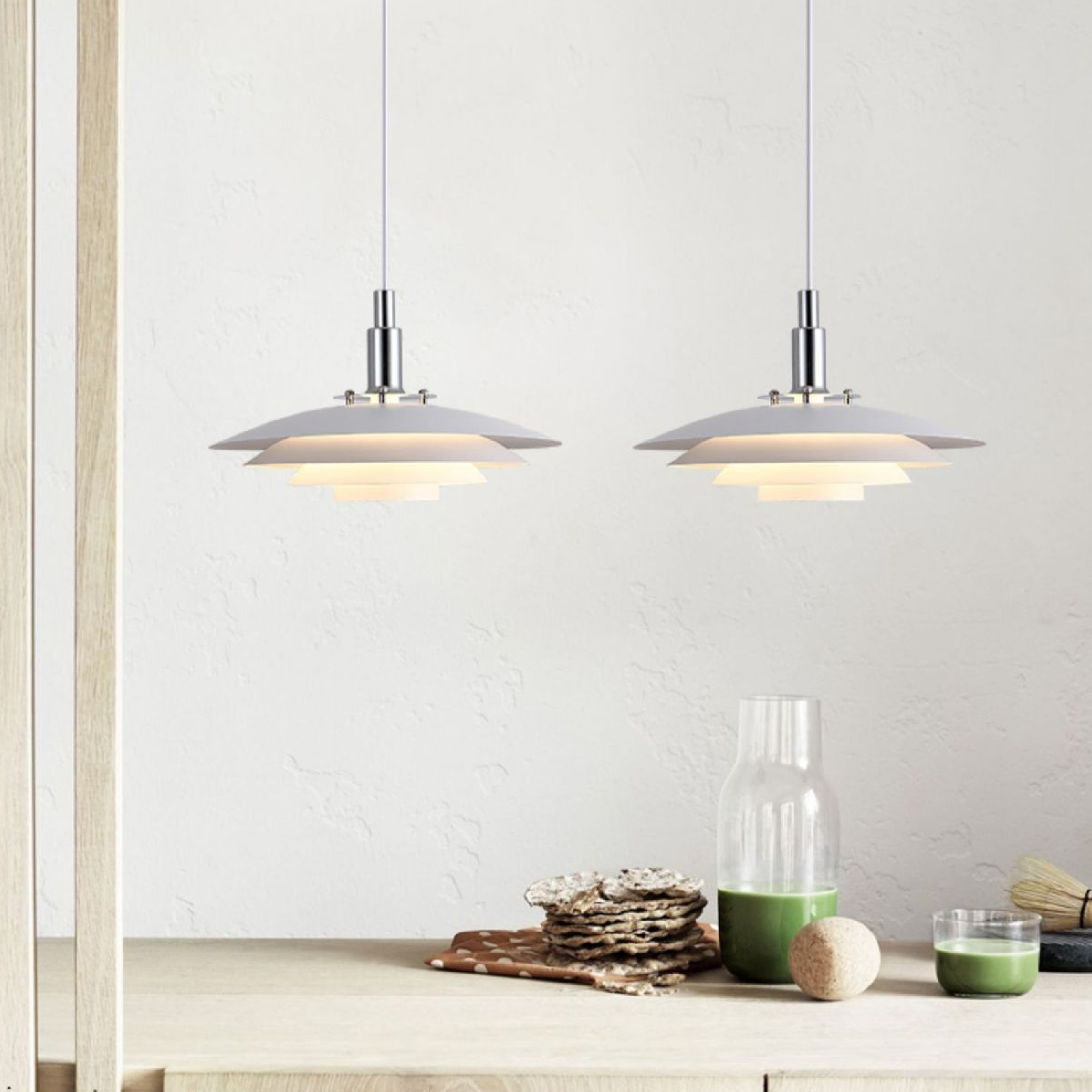 Metalen Laag Hanglamp