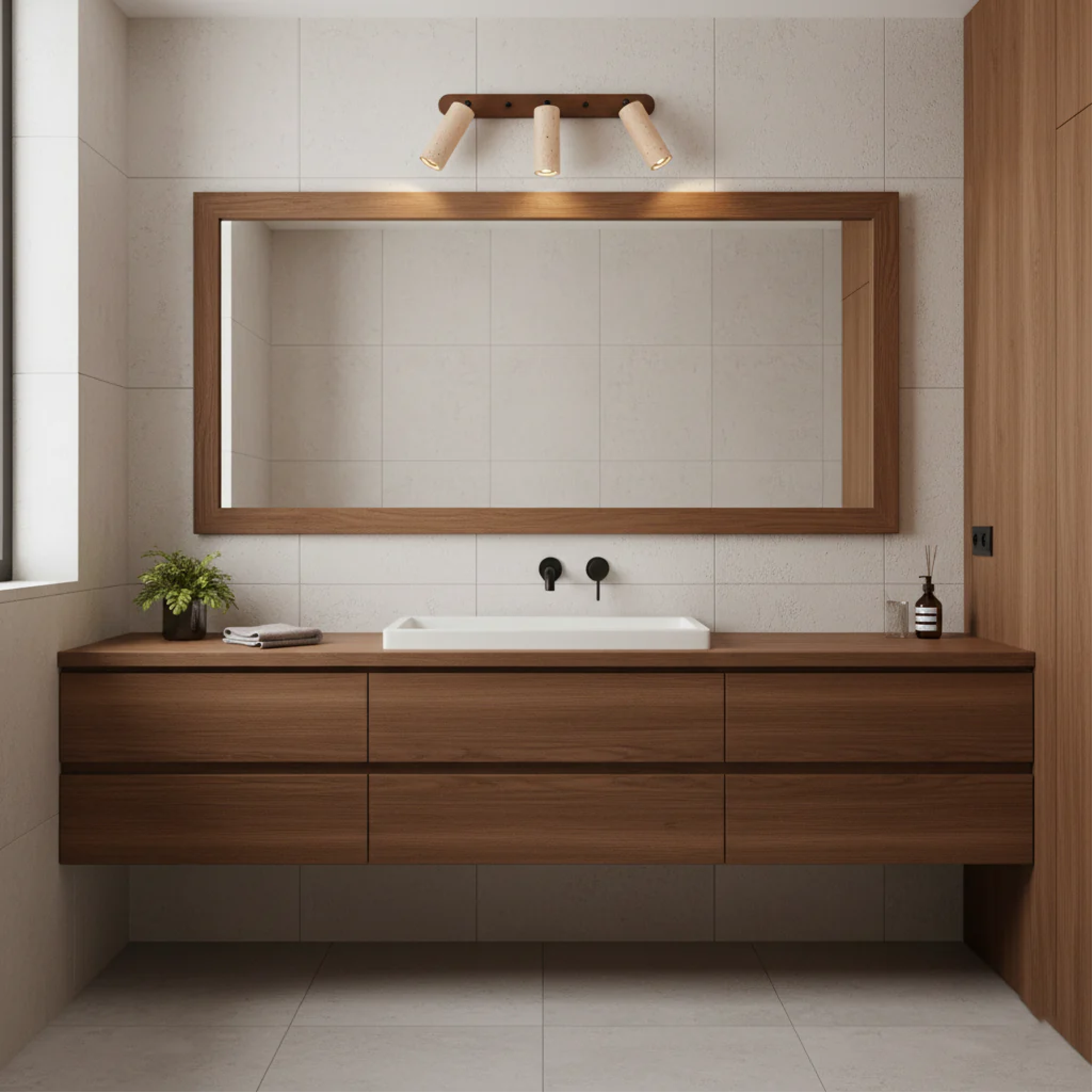 Travertin Draaibare Wandlamp