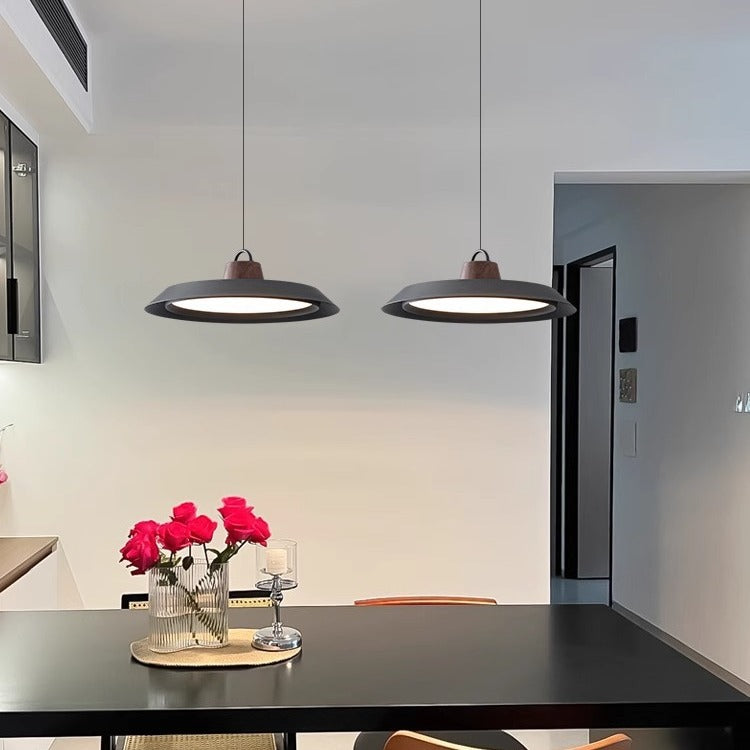 Scandinavische Hout/Metalen Hanglamp