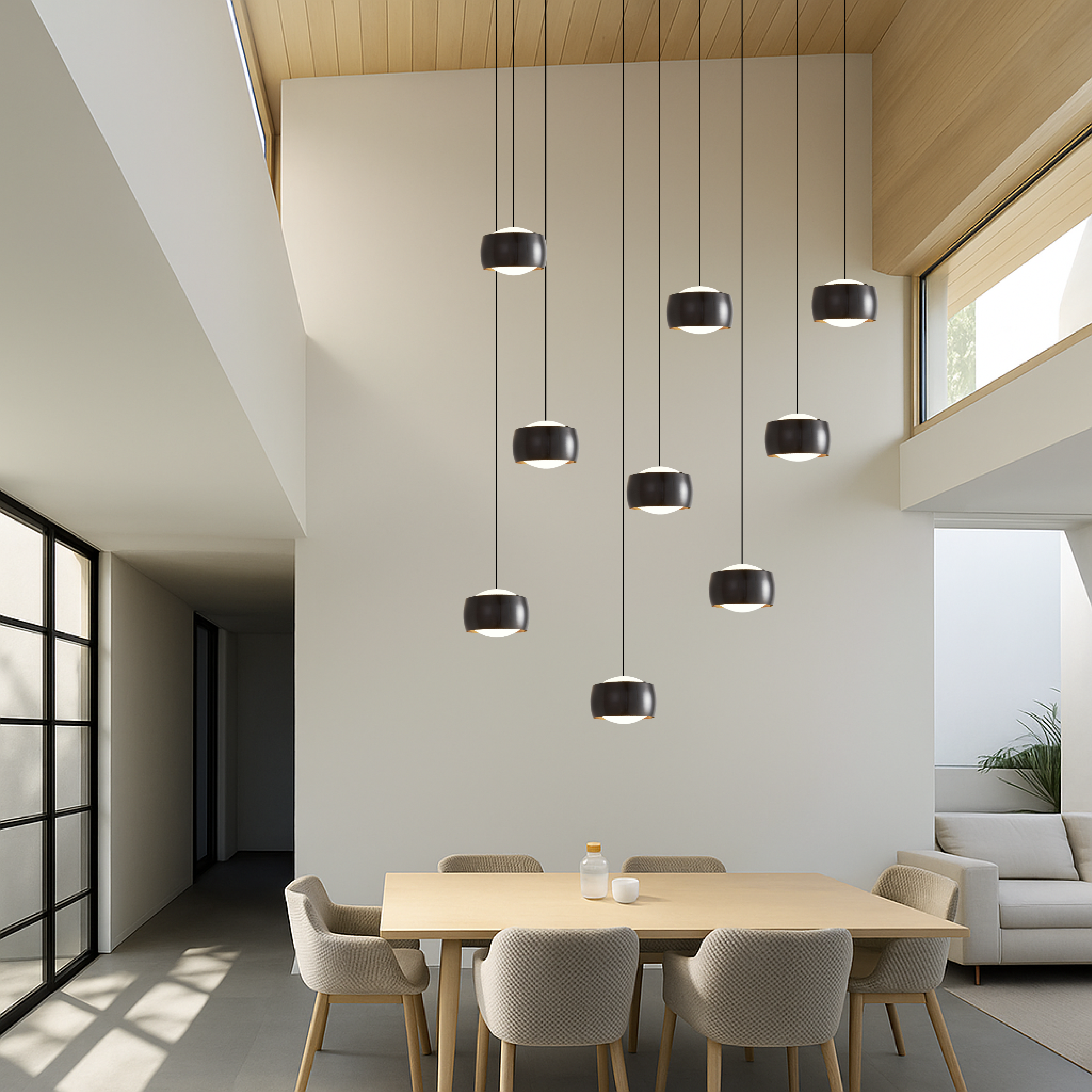 Scandinavische LED Trappenkroonluchter