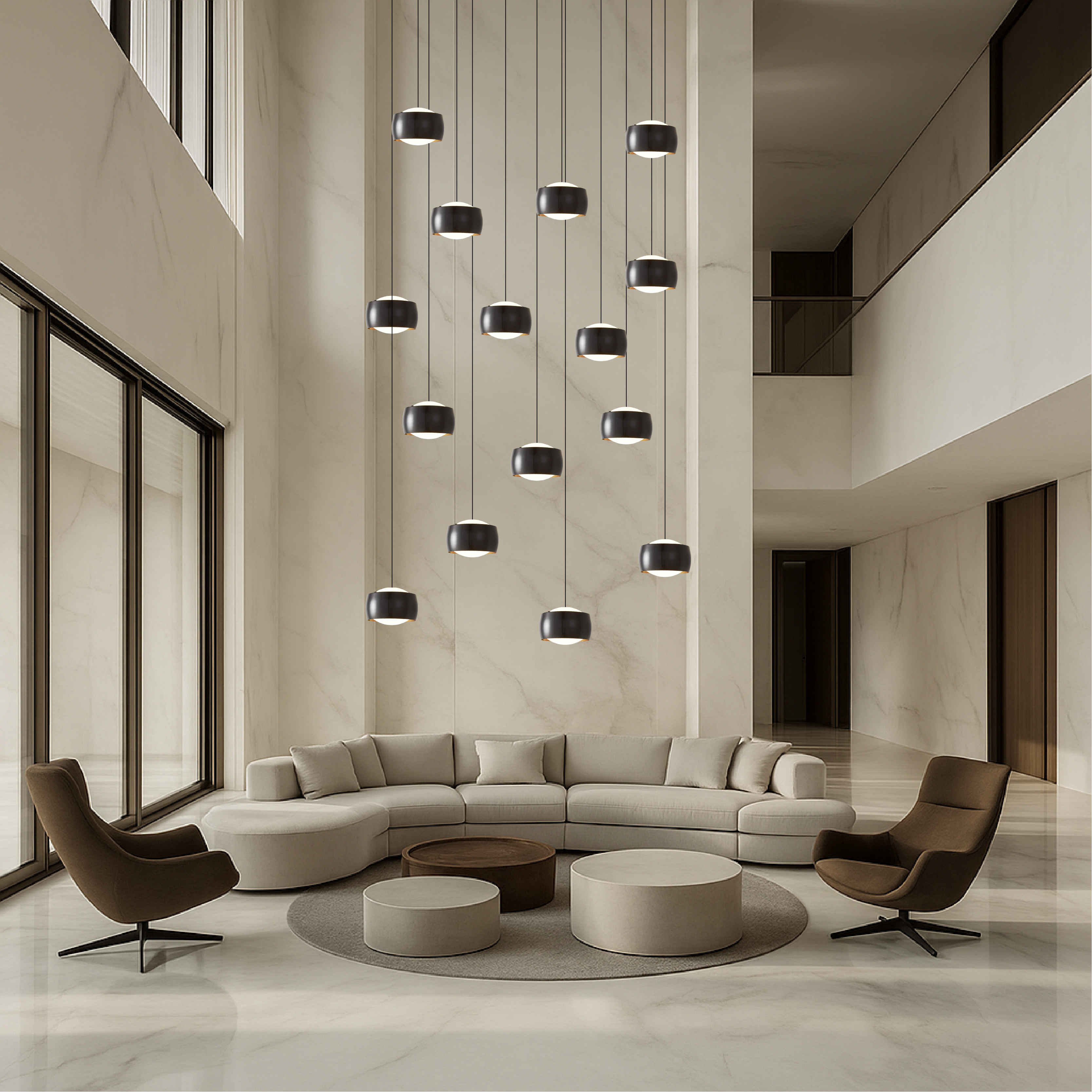Scandinavische LED Trappenkroonluchter