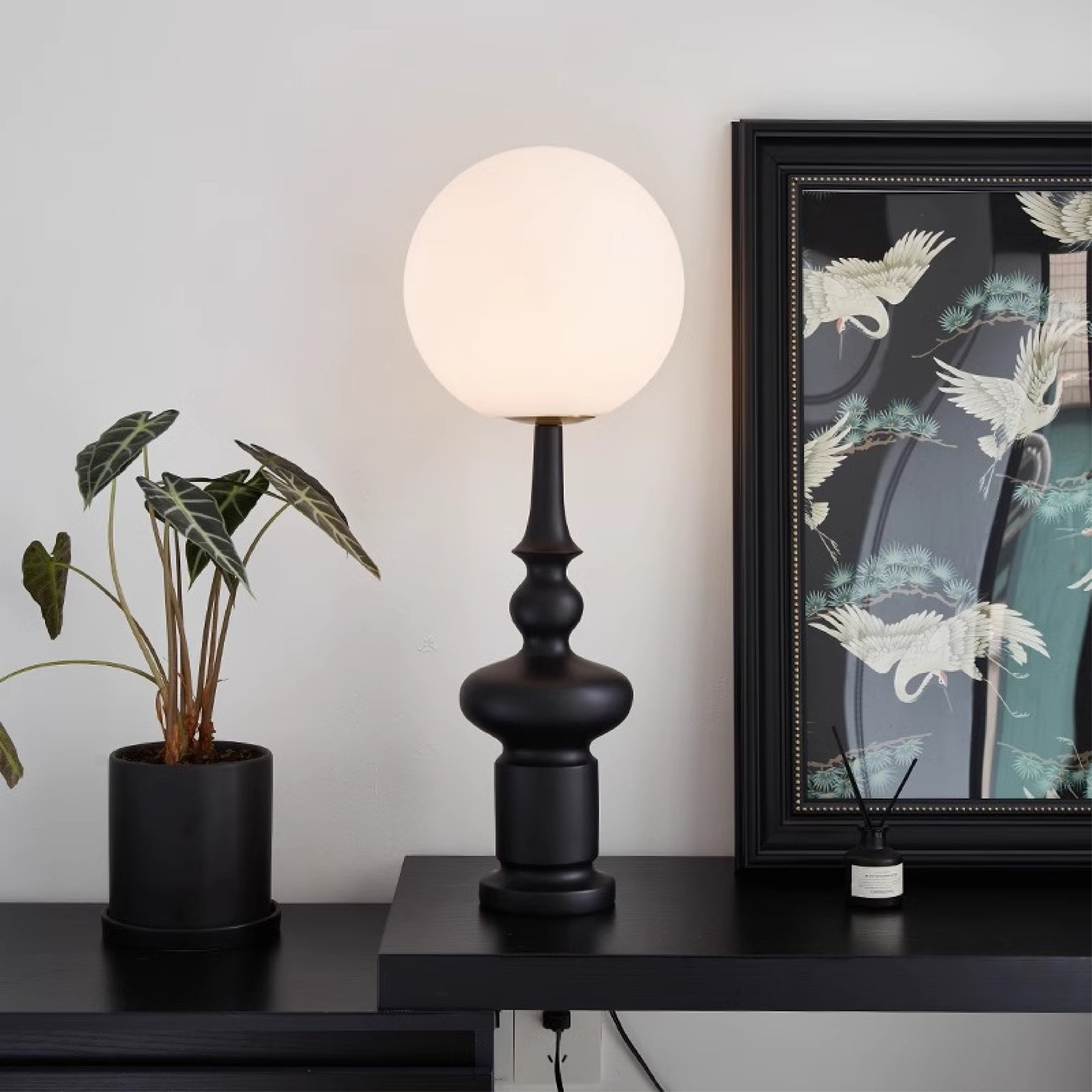 Bauhaus zwarte vloerlamp