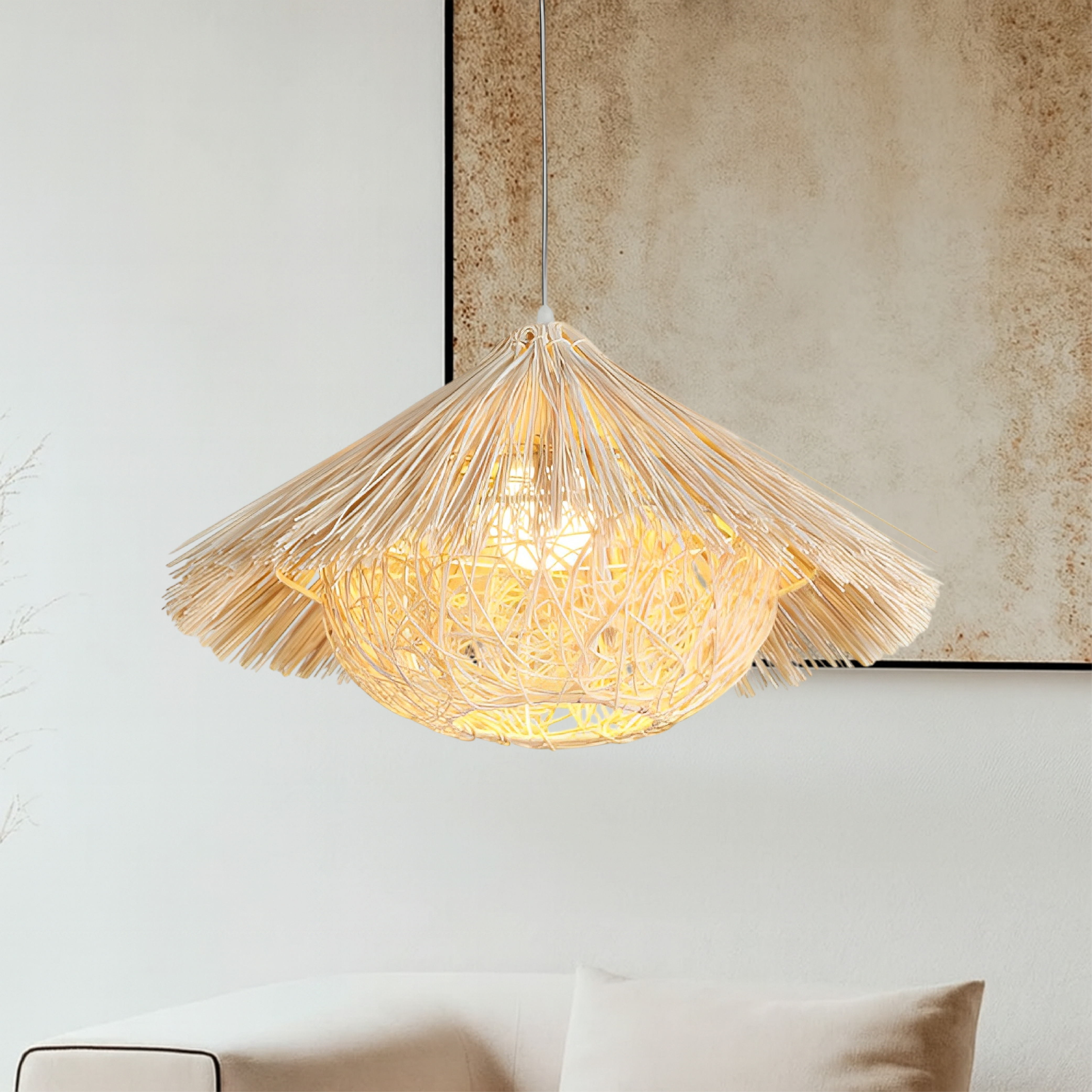 Hansi rotan bamboe hanglamp