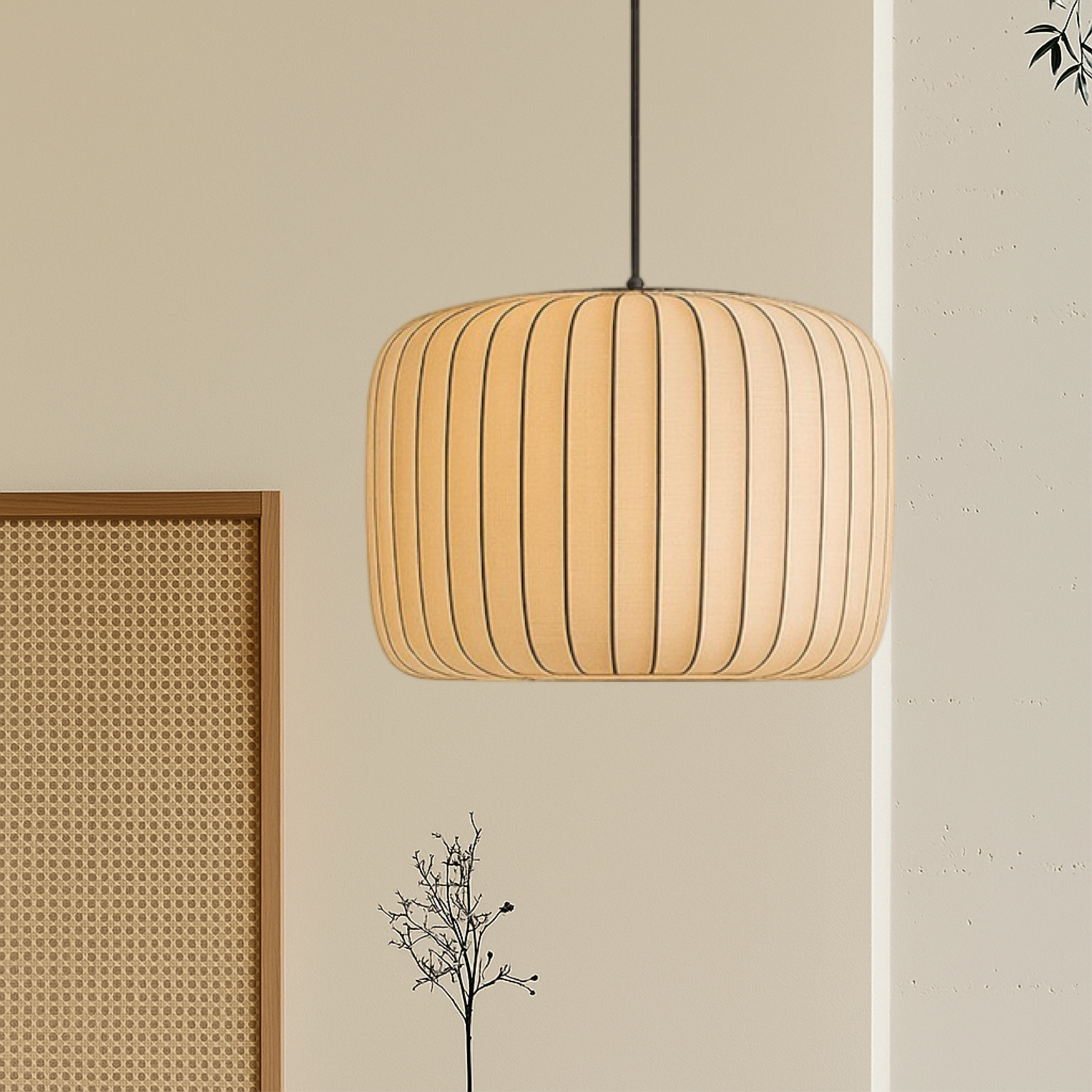 Rendara Zijden Hanglamp