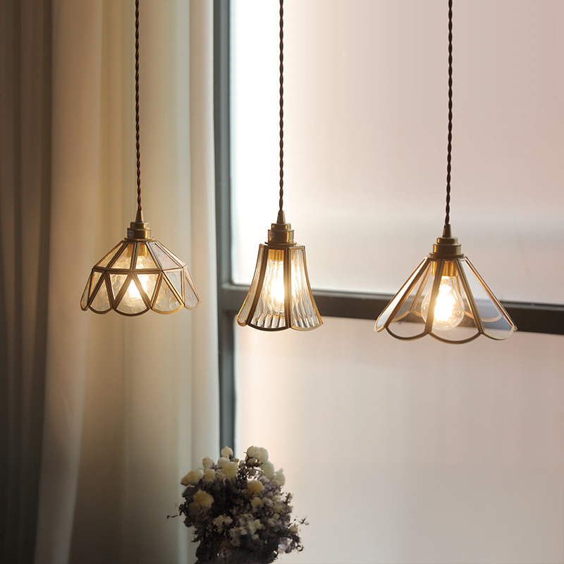 Vintage glazen hanglamp
