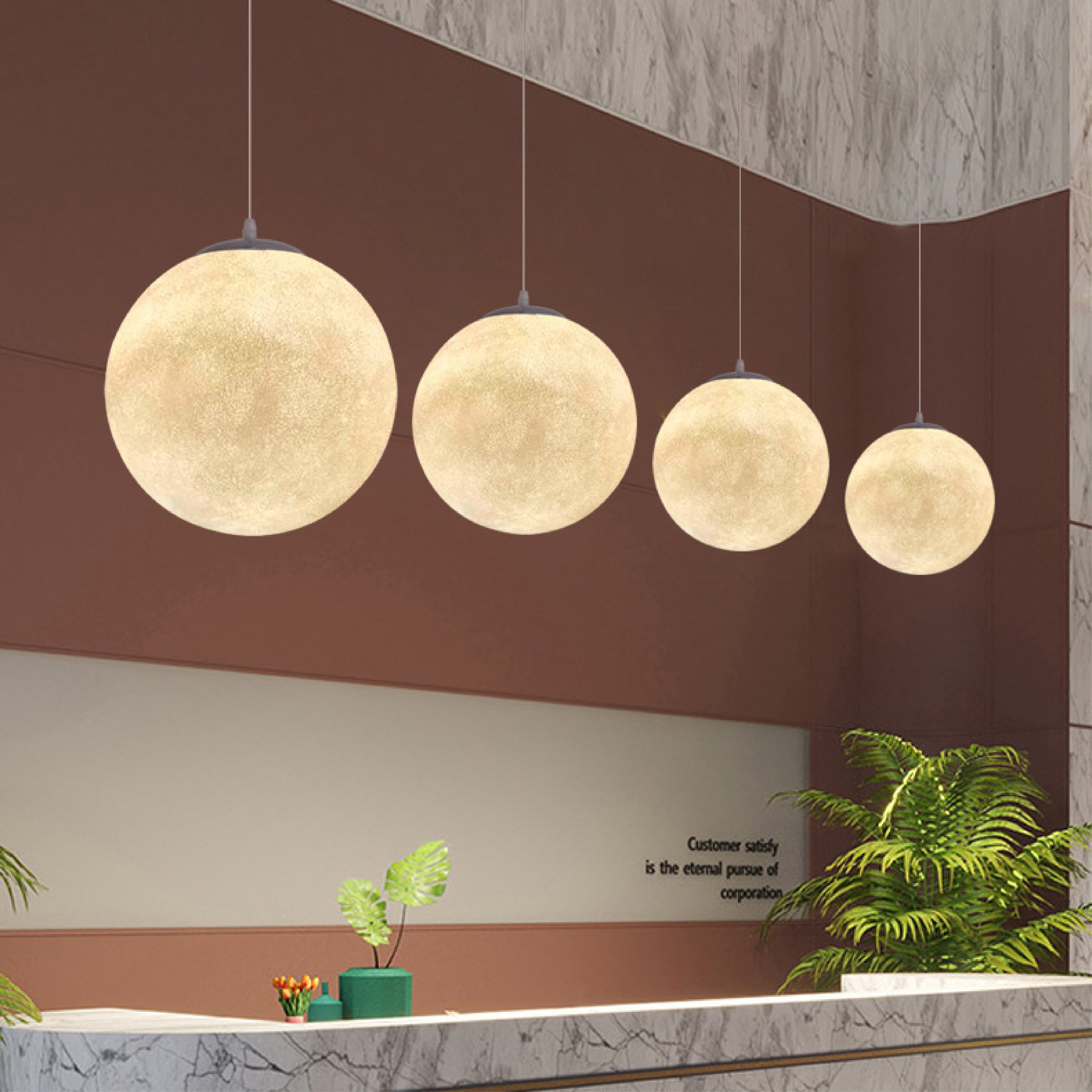 Maanpatroon Hanglamp