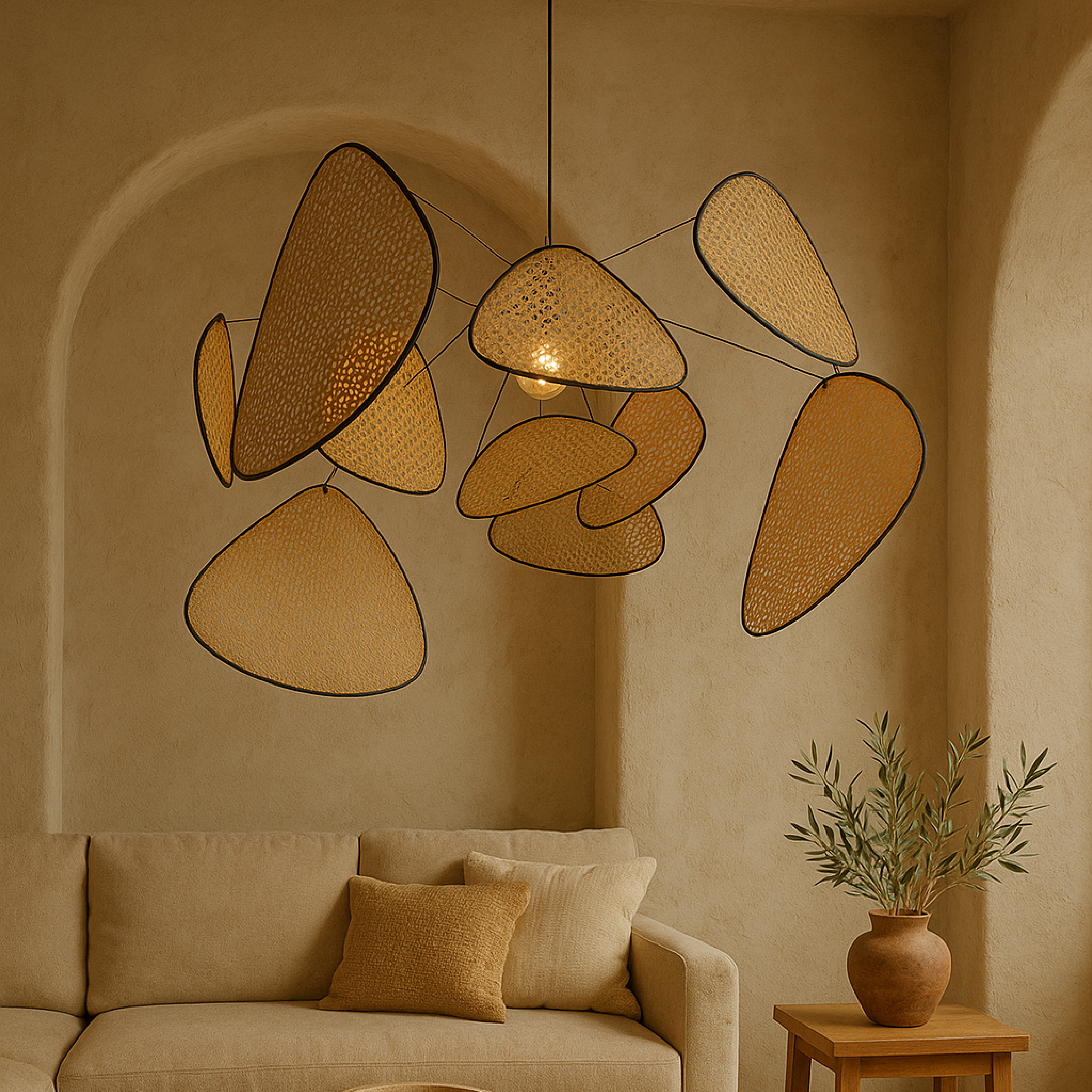 Bria's rotan hanglamp