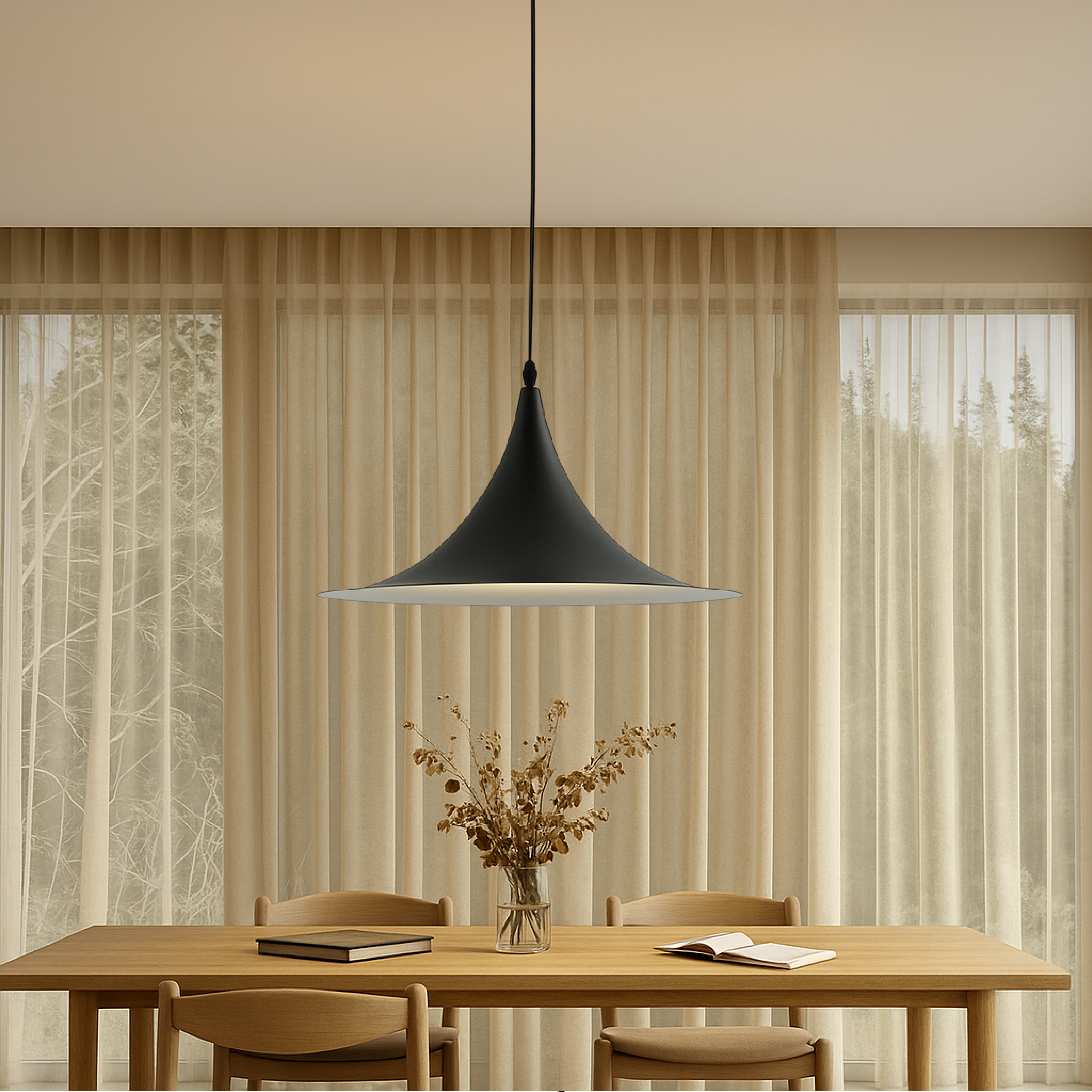 Scandinavische schotel hanglamp