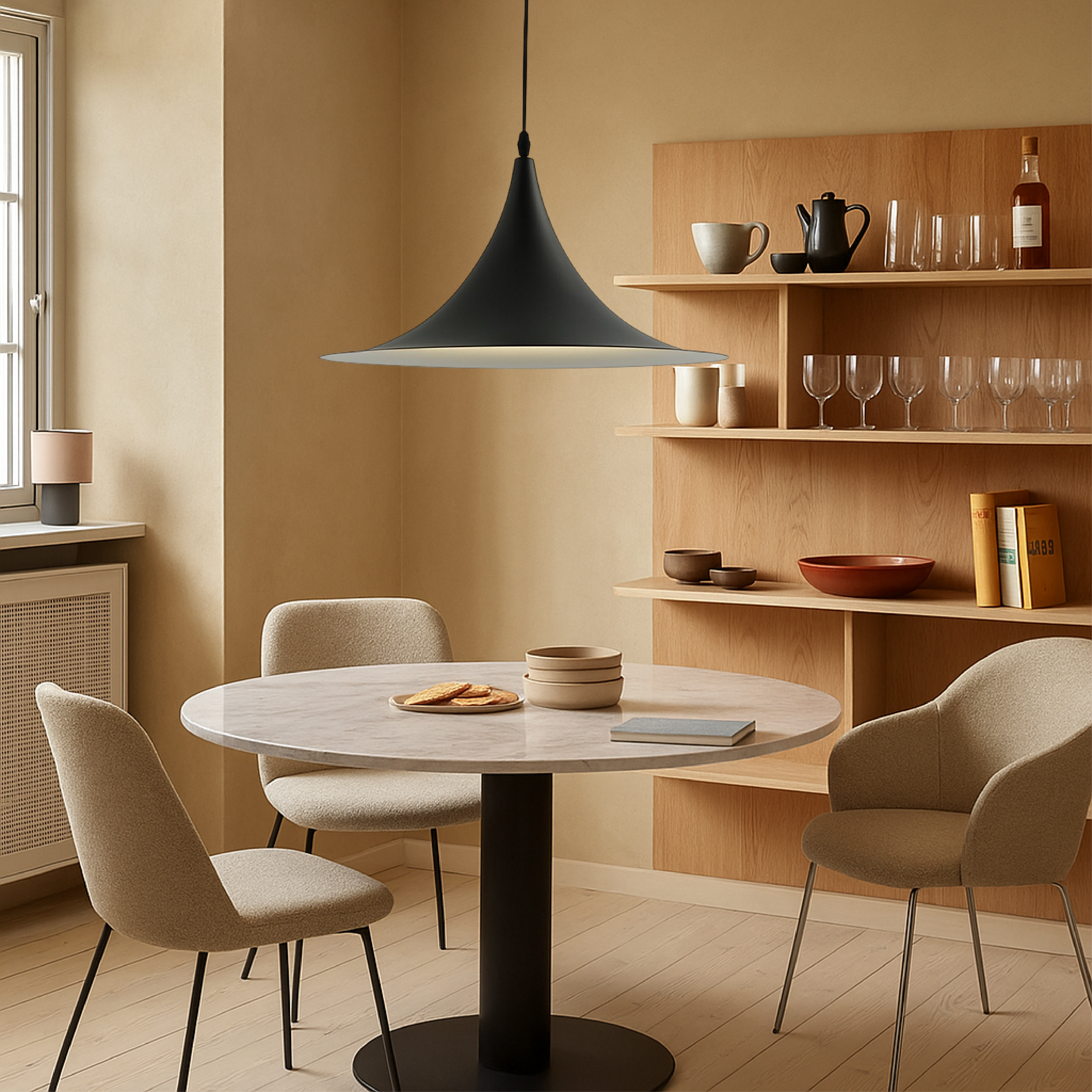 Scandinavische schotel hanglamp