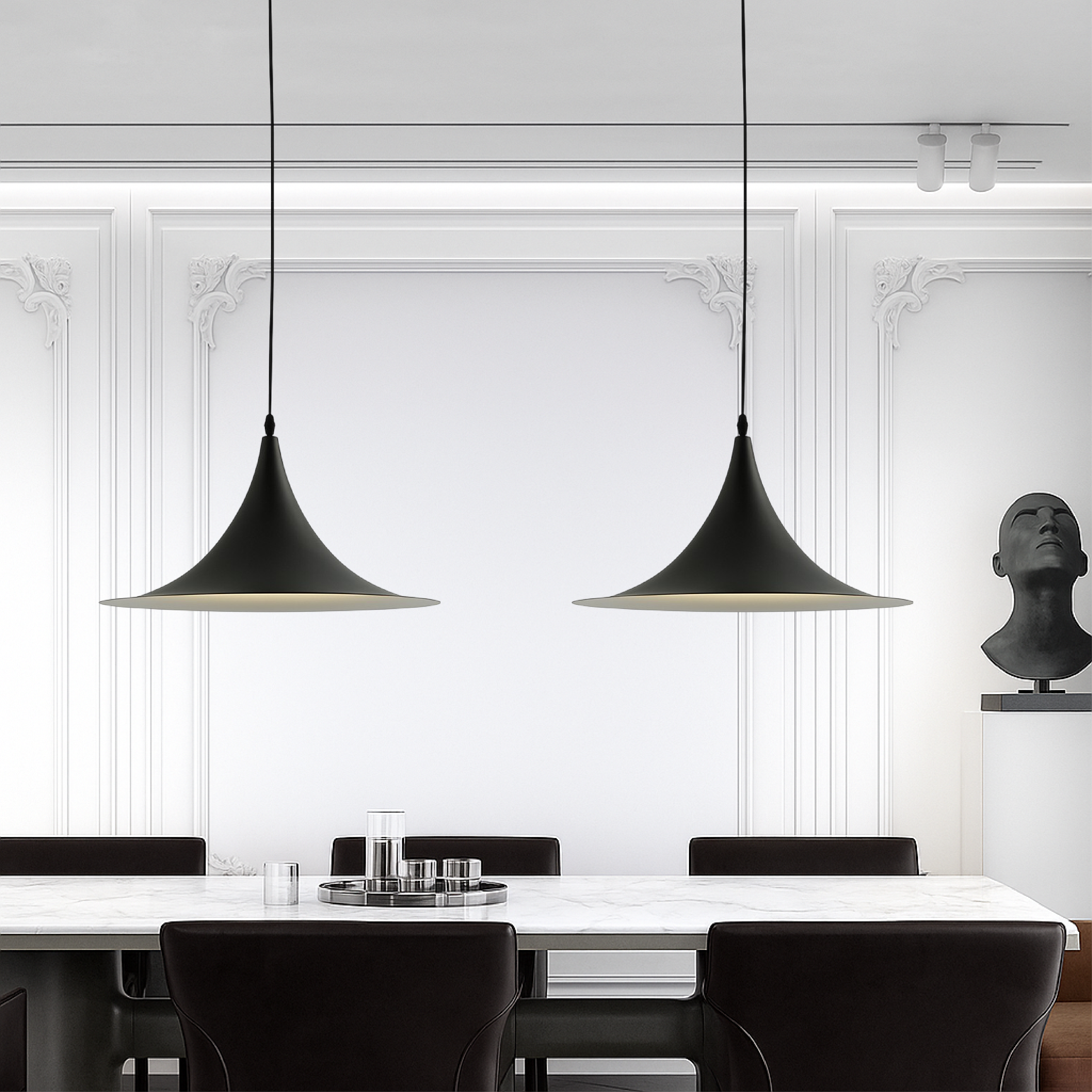 Scandinavische schotel hanglamp