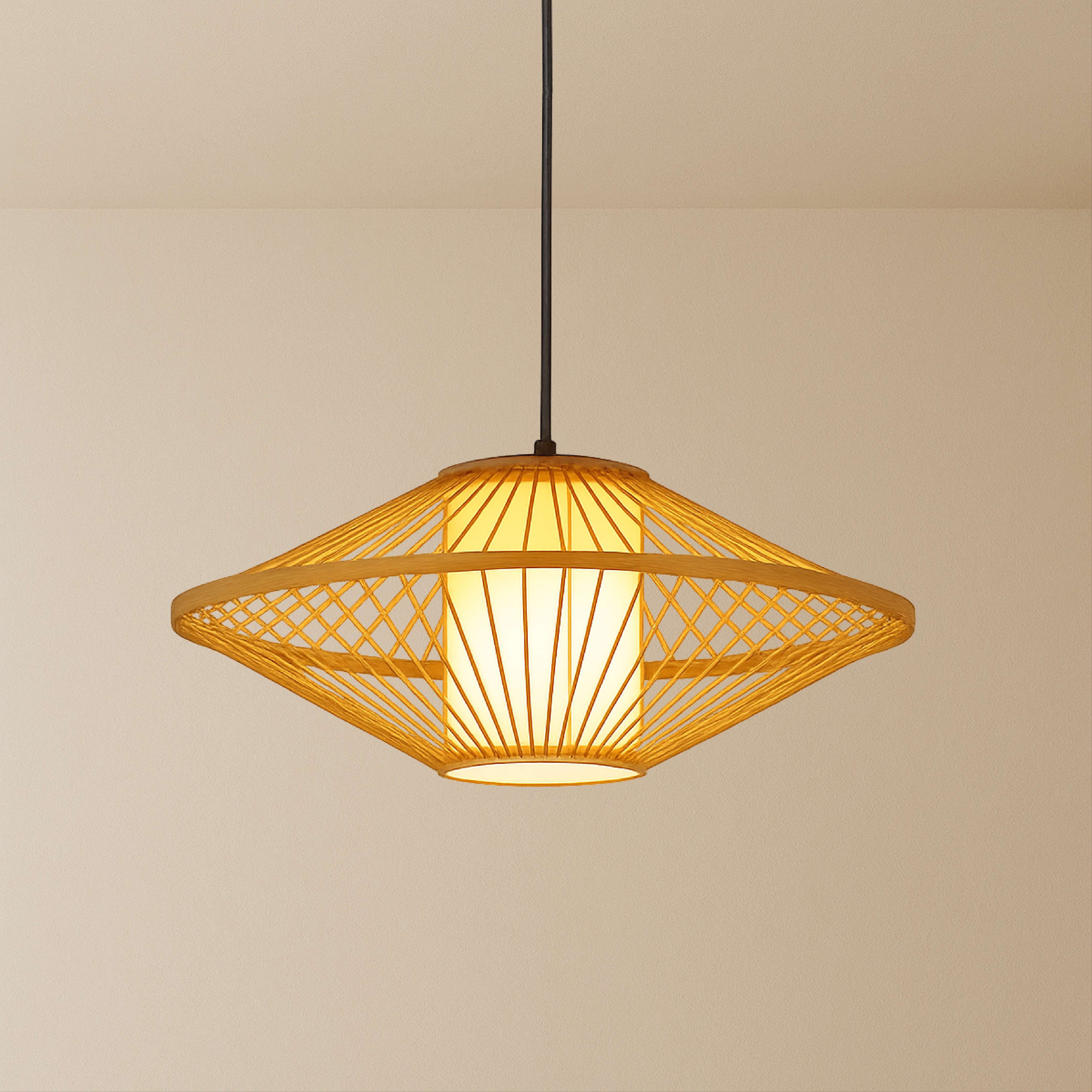 Japanse Bamboe Hanglamp