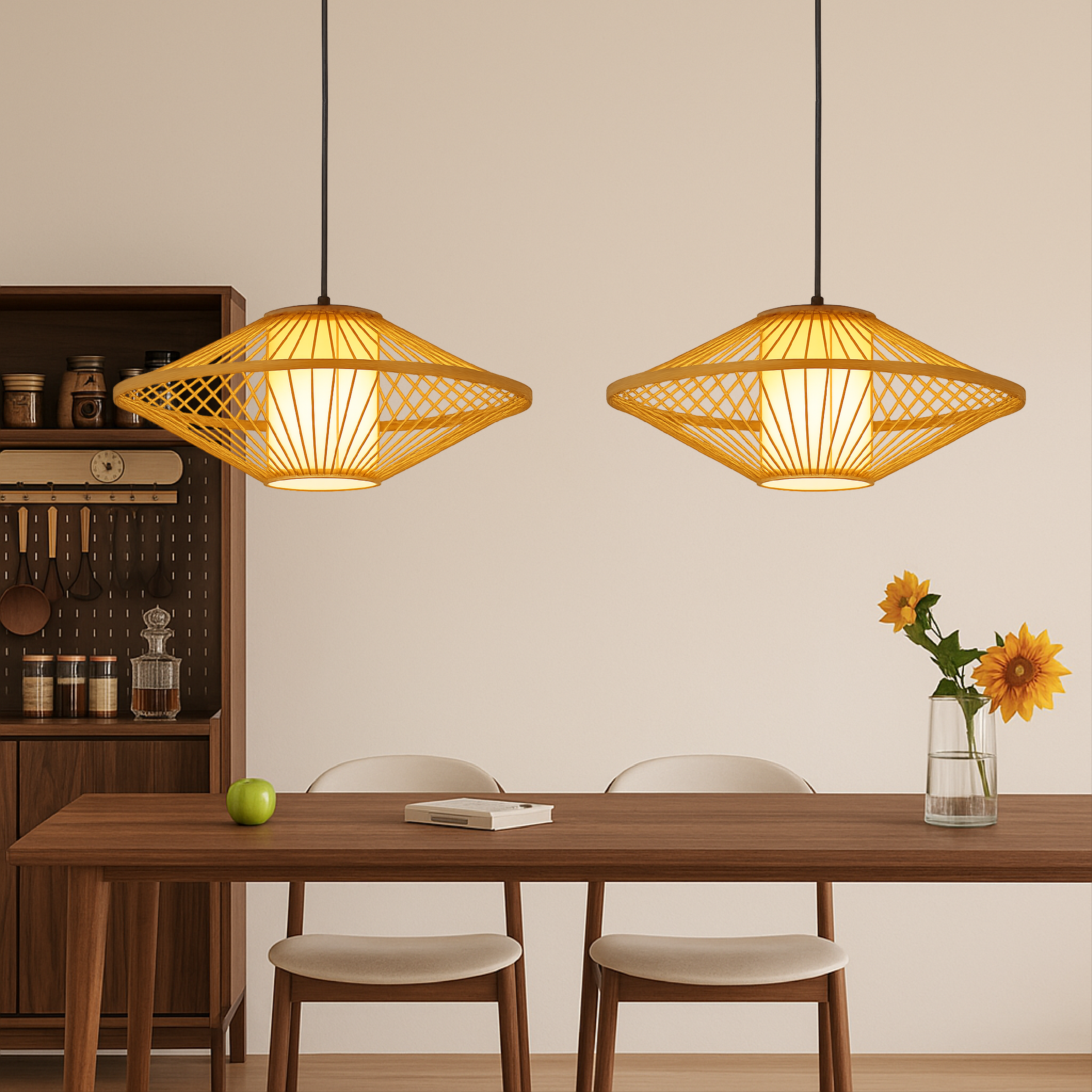 Japanse Bamboe Hanglamp