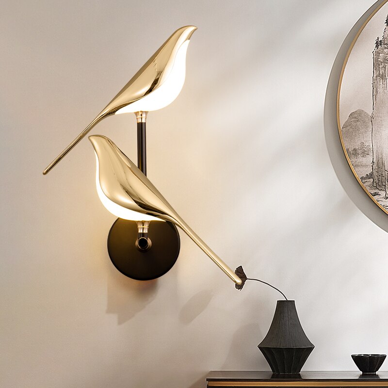 MrBird's Moderne wandlamp in de vorm van vogels