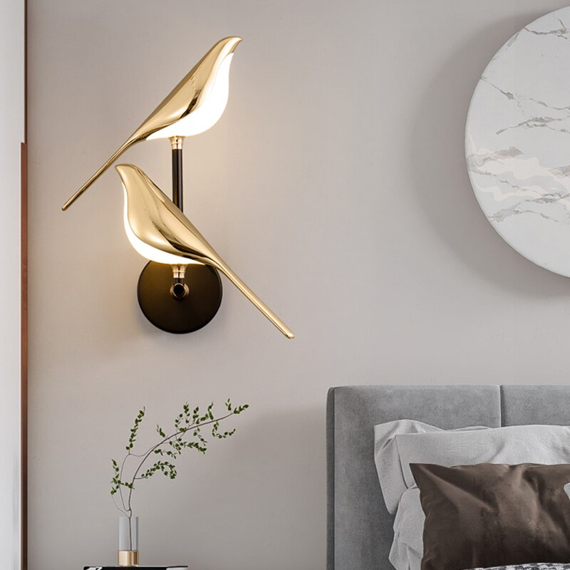 MrBird's Moderne wandlamp in de vorm van vogels