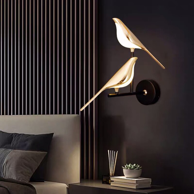 MrBird's Moderne wandlamp in de vorm van vogels