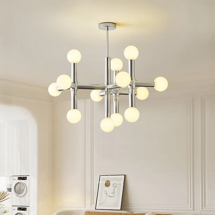 Metalen Bauhaus kroonluchter