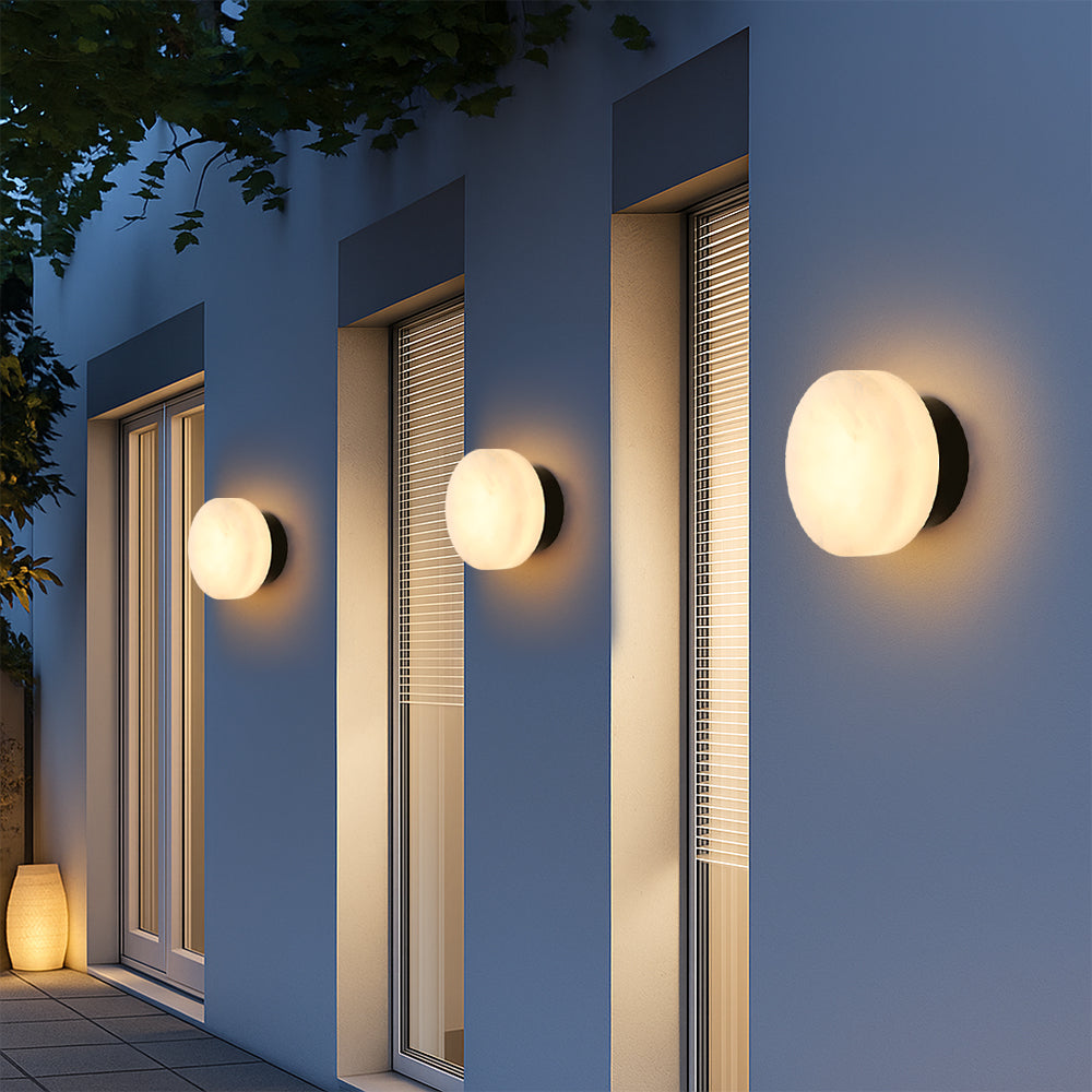 Marmeren wandlamp