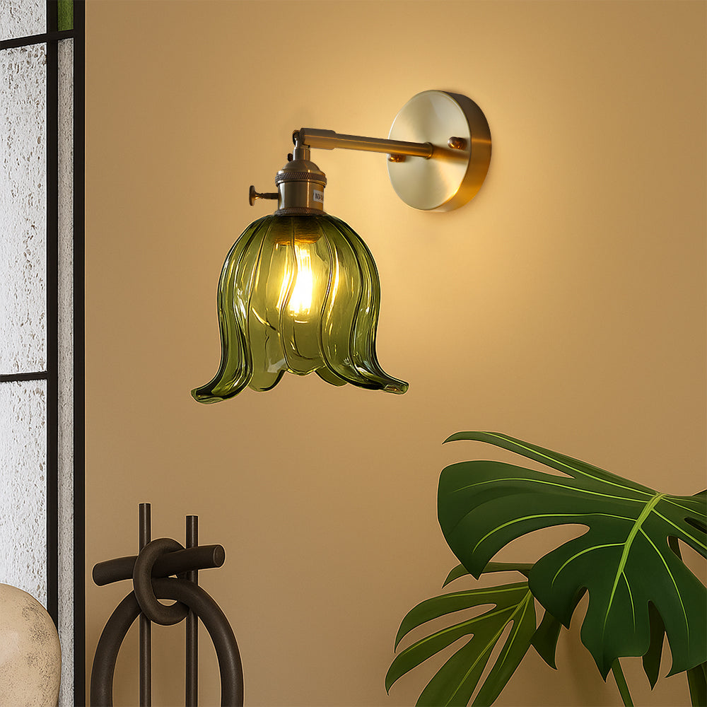 Bloem Glazen Wandlamp