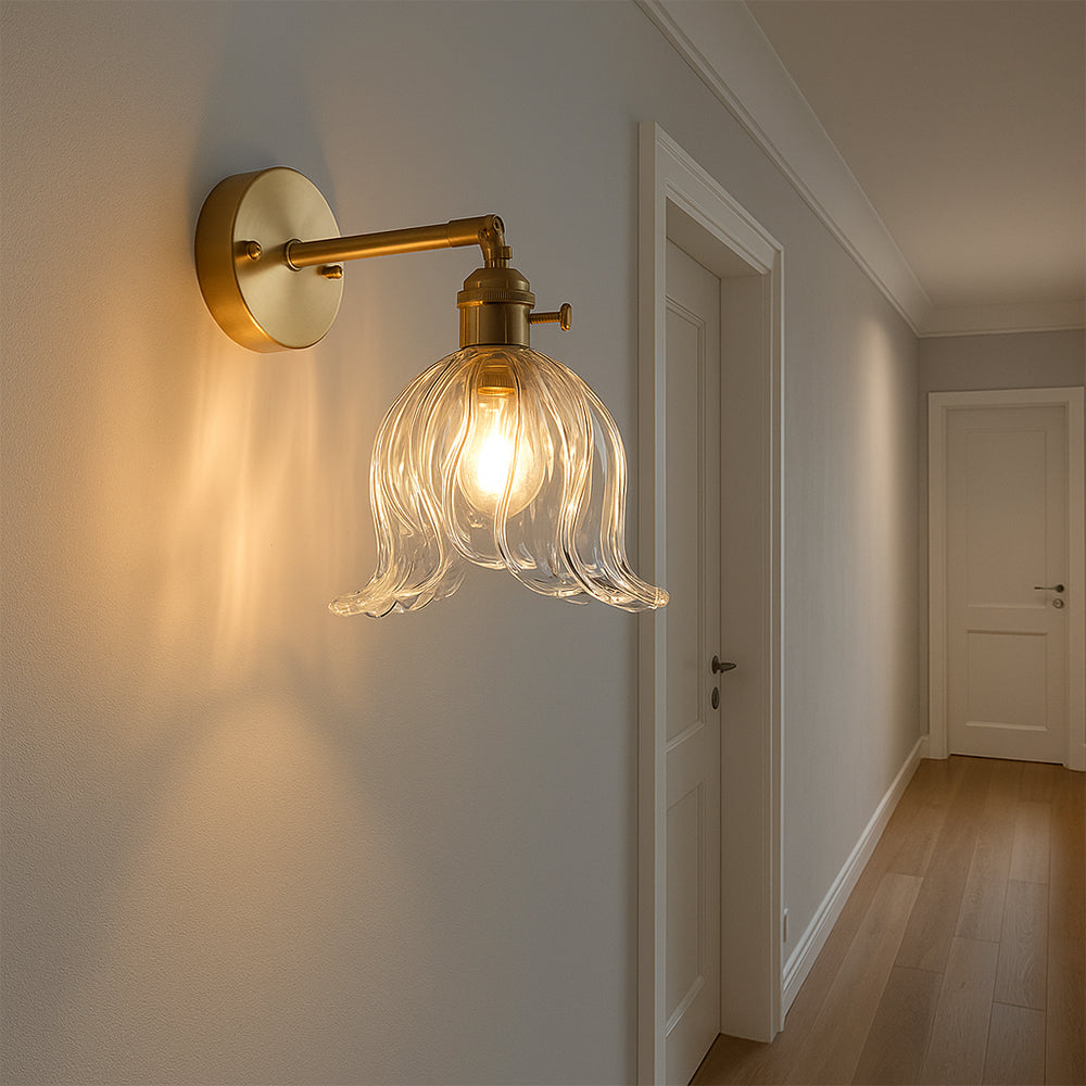 Bloem Glazen Wandlamp