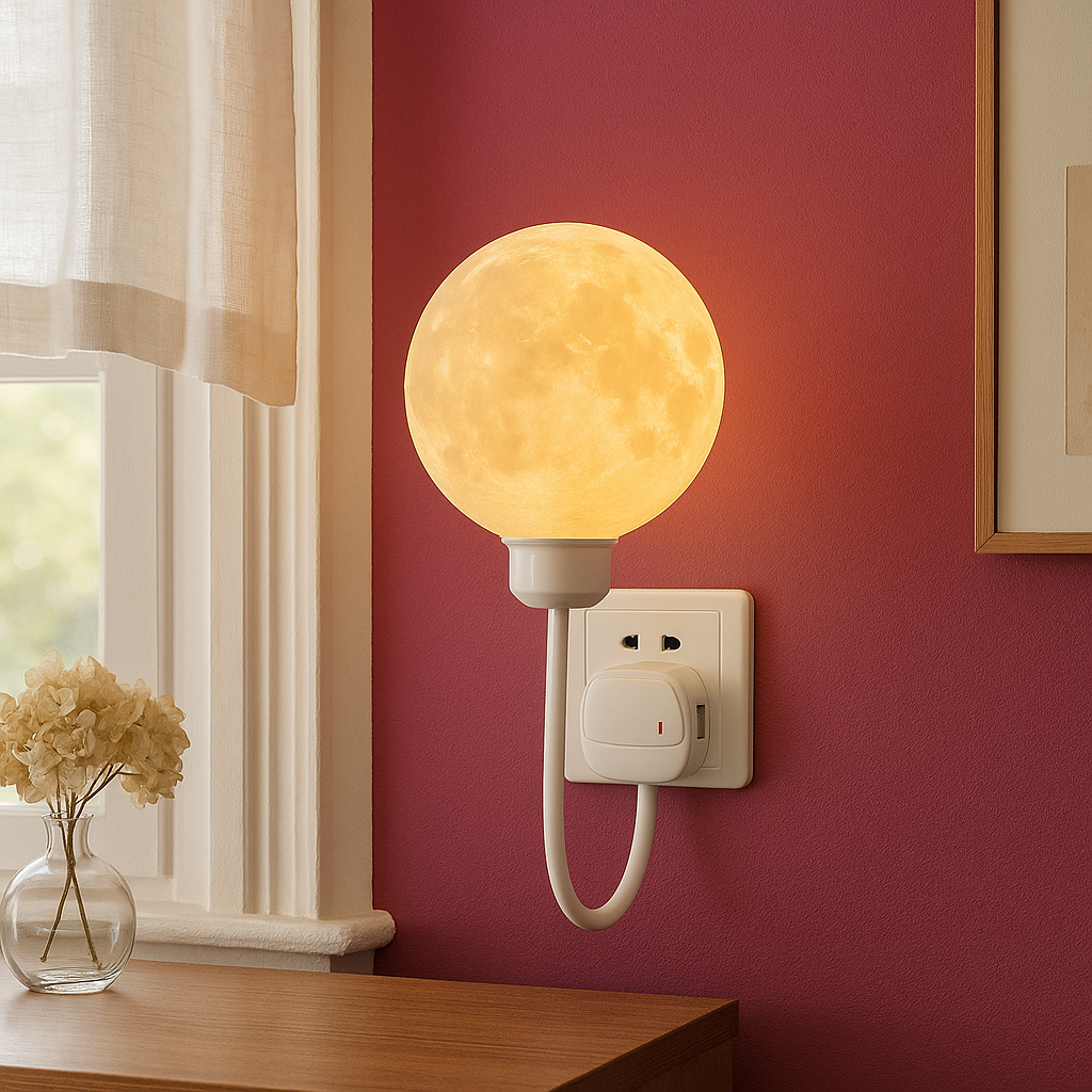 Insteekbare Maan Wandlamp